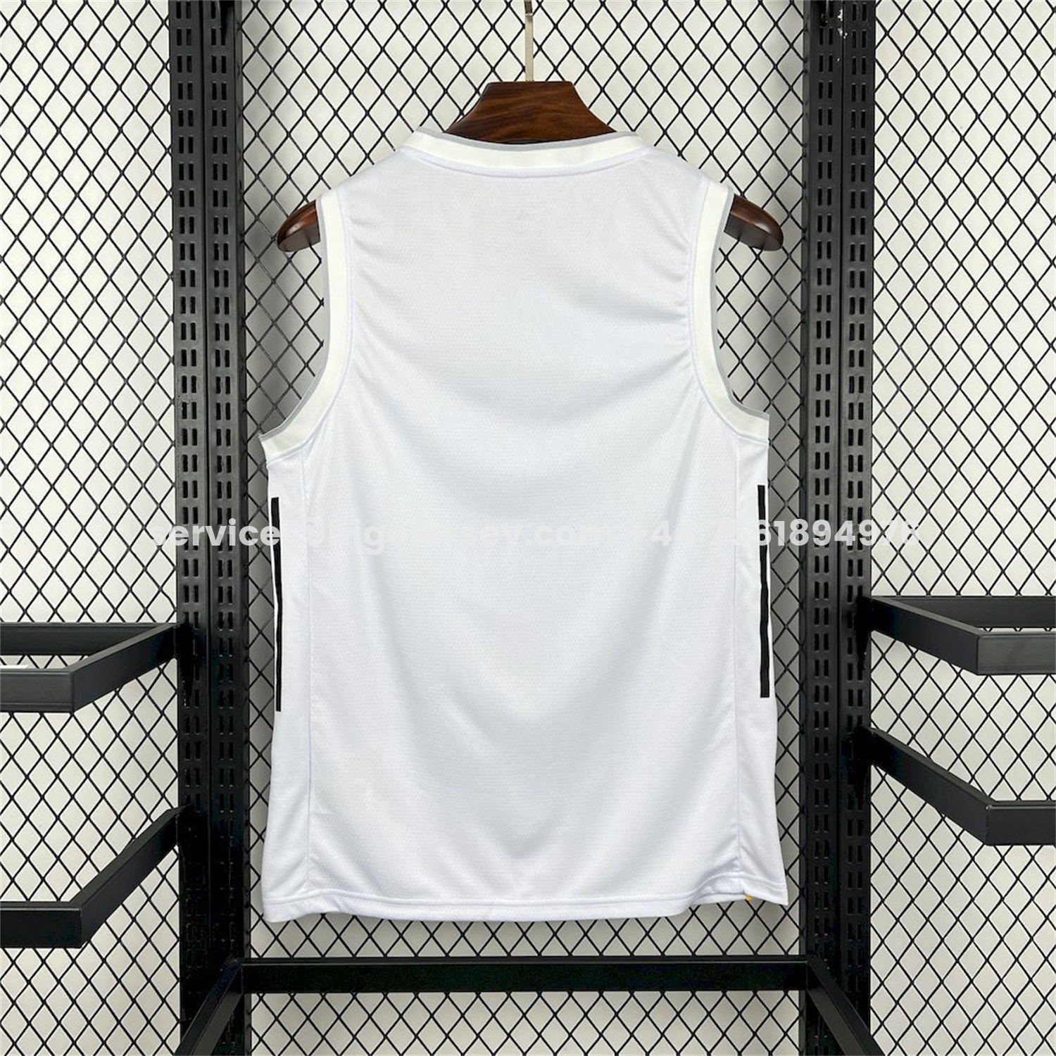 Higojerseys-Real Madrid 25-26 White Basketball Training Vest - Fans Version