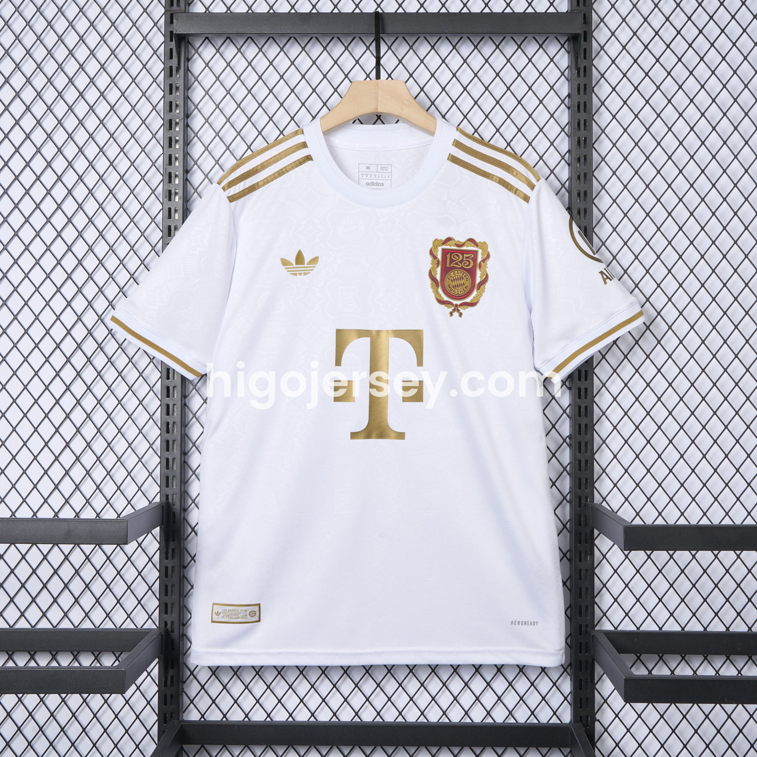 Higojerseys-Bayern Munich 2025 White 125th Anniversary Jersey - Fans Version