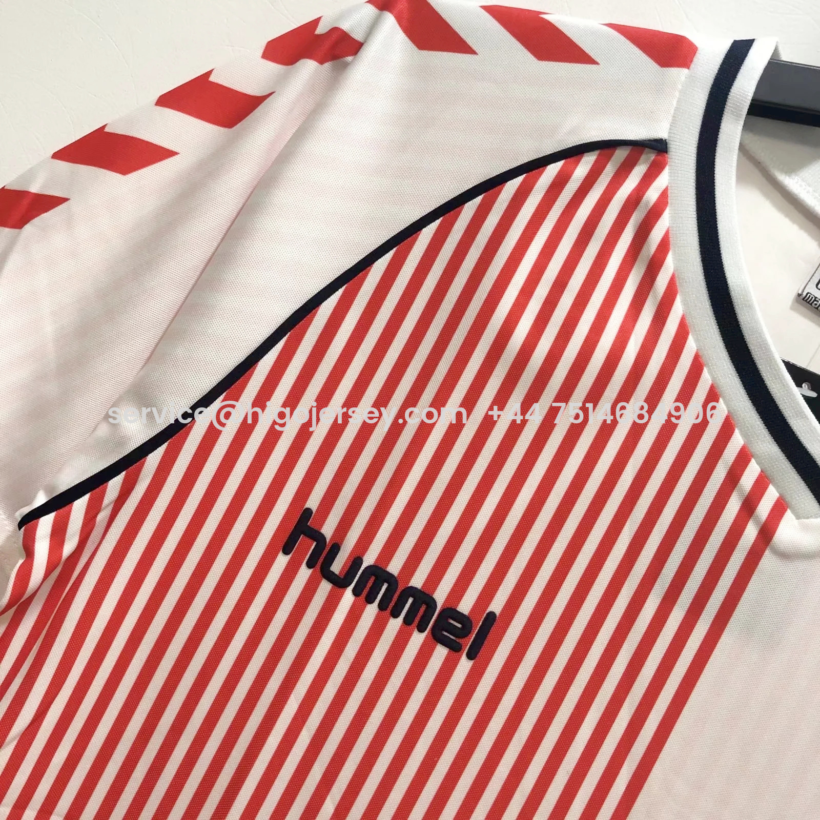Higojerseys-Retro Denmark 1986 Away Stadium Jersey