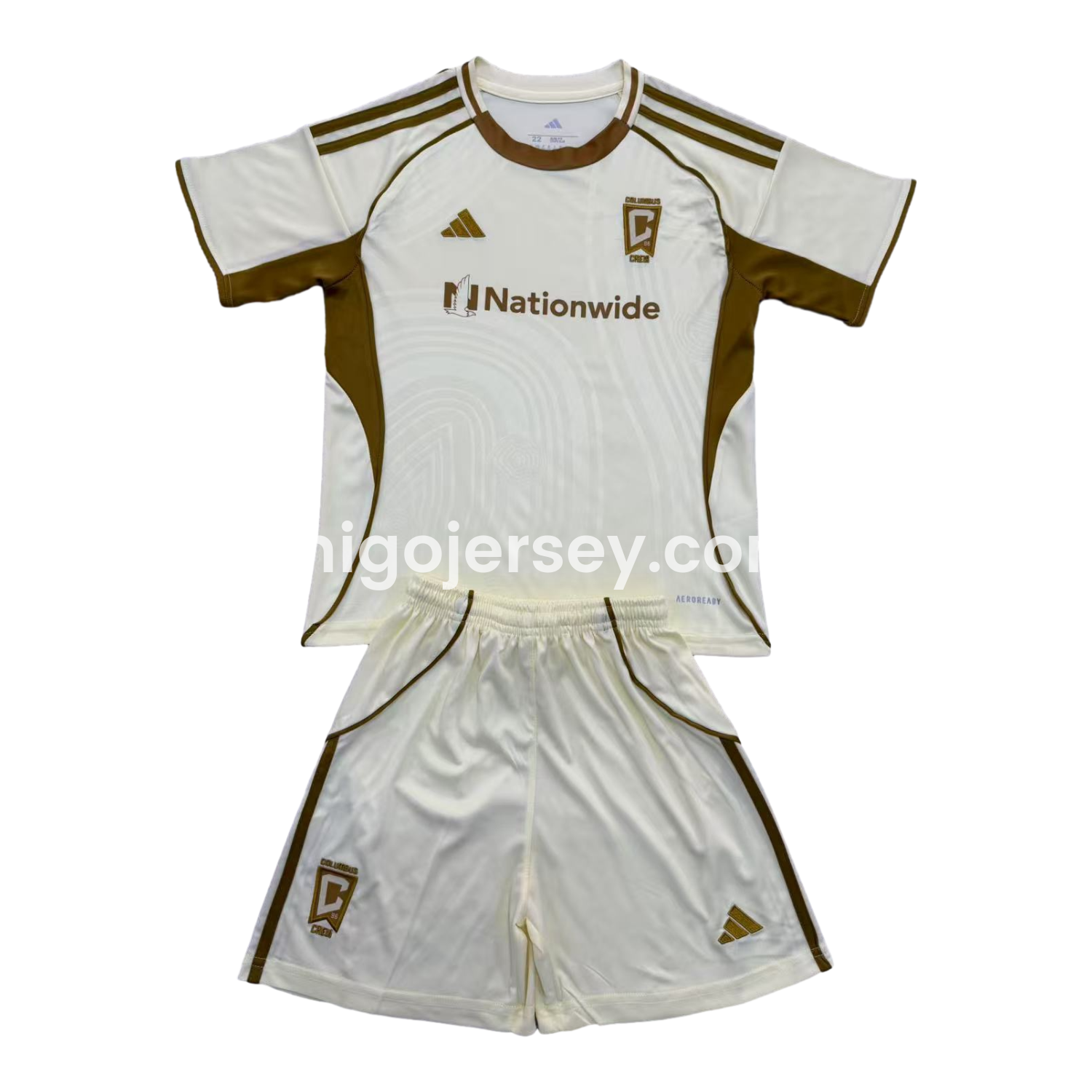 Higojerseys-Columbus Crew 25-26 Light Yellow Pre-Match Training Men's Adult Jersey Set - Fans Version