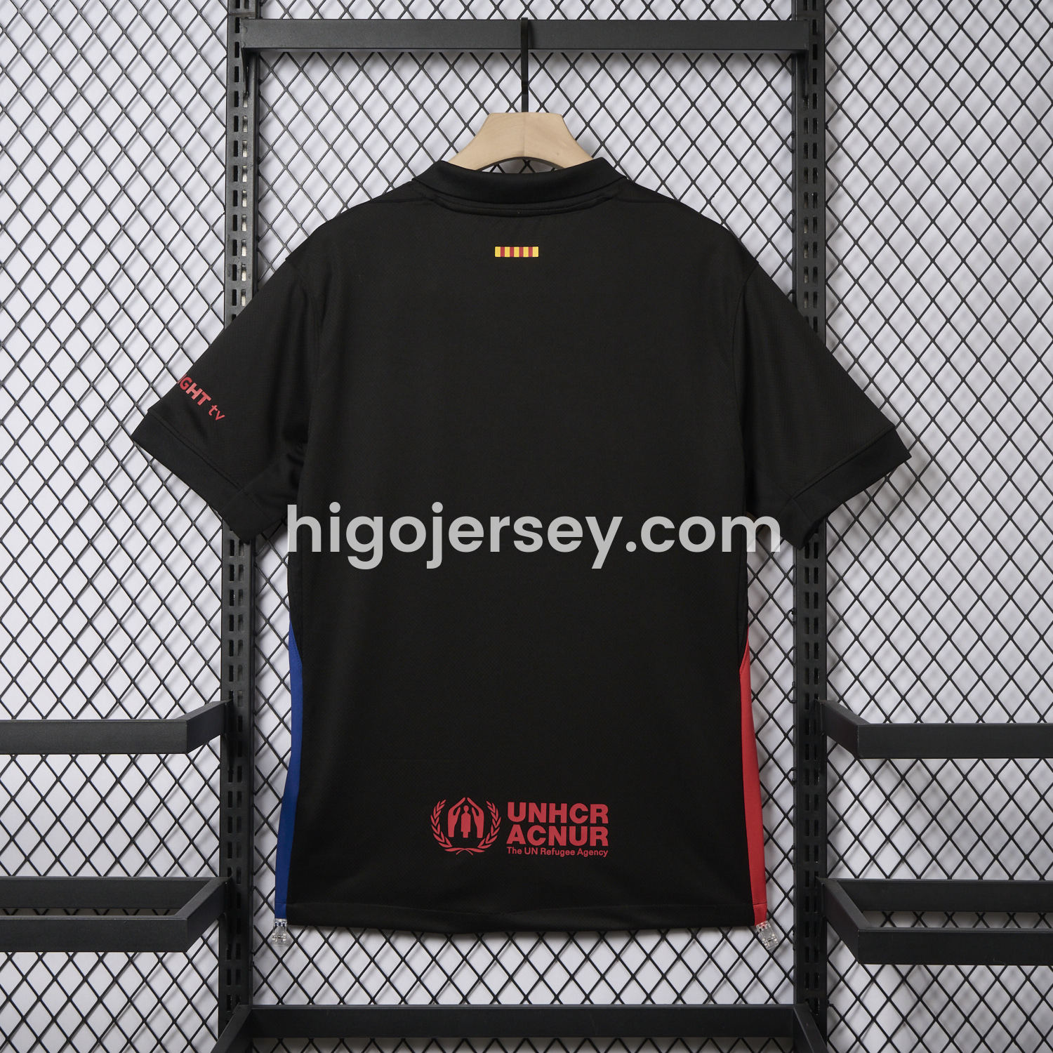 Higojerseys-Barcelona x Travis Scott 24-25 Away Pure Black Jersey - Fans Version