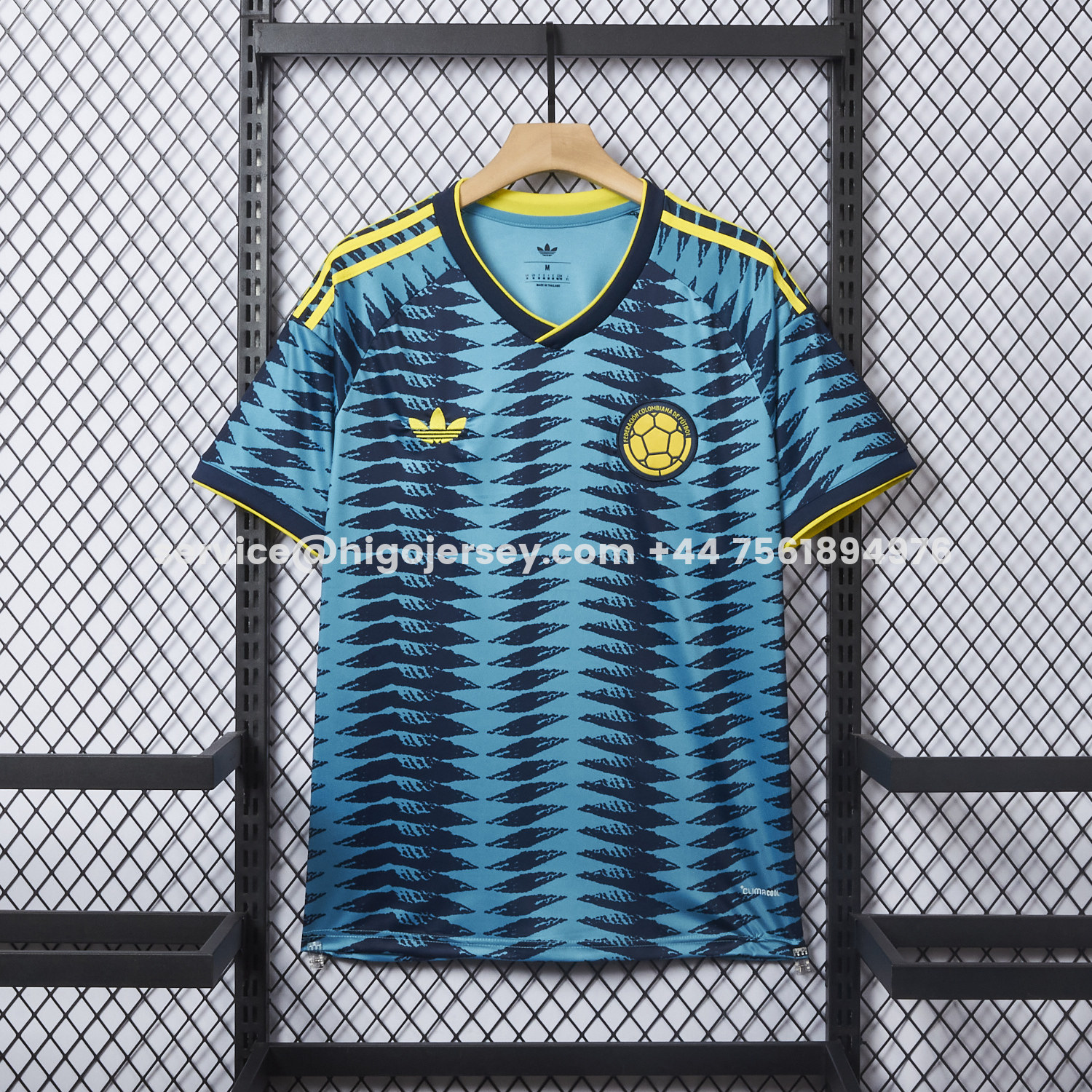Higojerseys-Colombia 2026 Away Blue Jersey - Fans Version