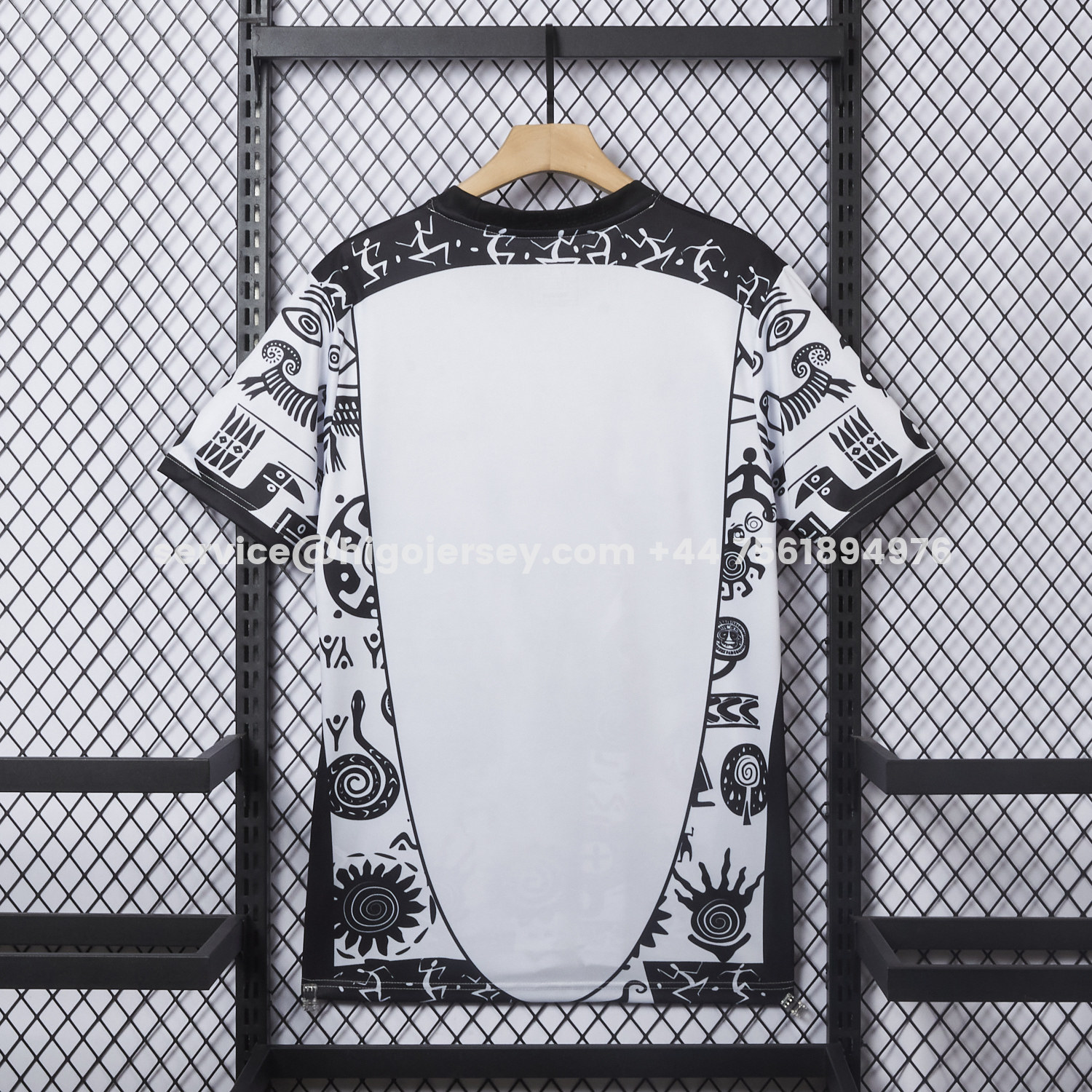 Higojerseys-Mexico 25-26 Mayan Cvilization Black And White Special Jersey - Fans Version