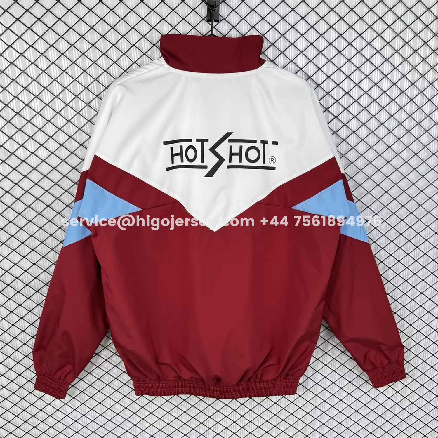 Higojerseys-Retro Sevilla 1993-94 Home Windbreaker Jacket - White And Red