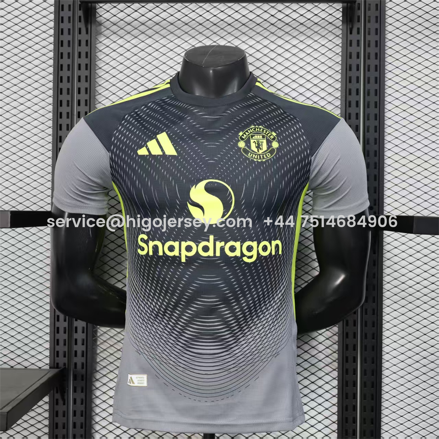 Higojerseys-Manchester United 25-26 Black Grey Goalkeeper Jersey - Player Version