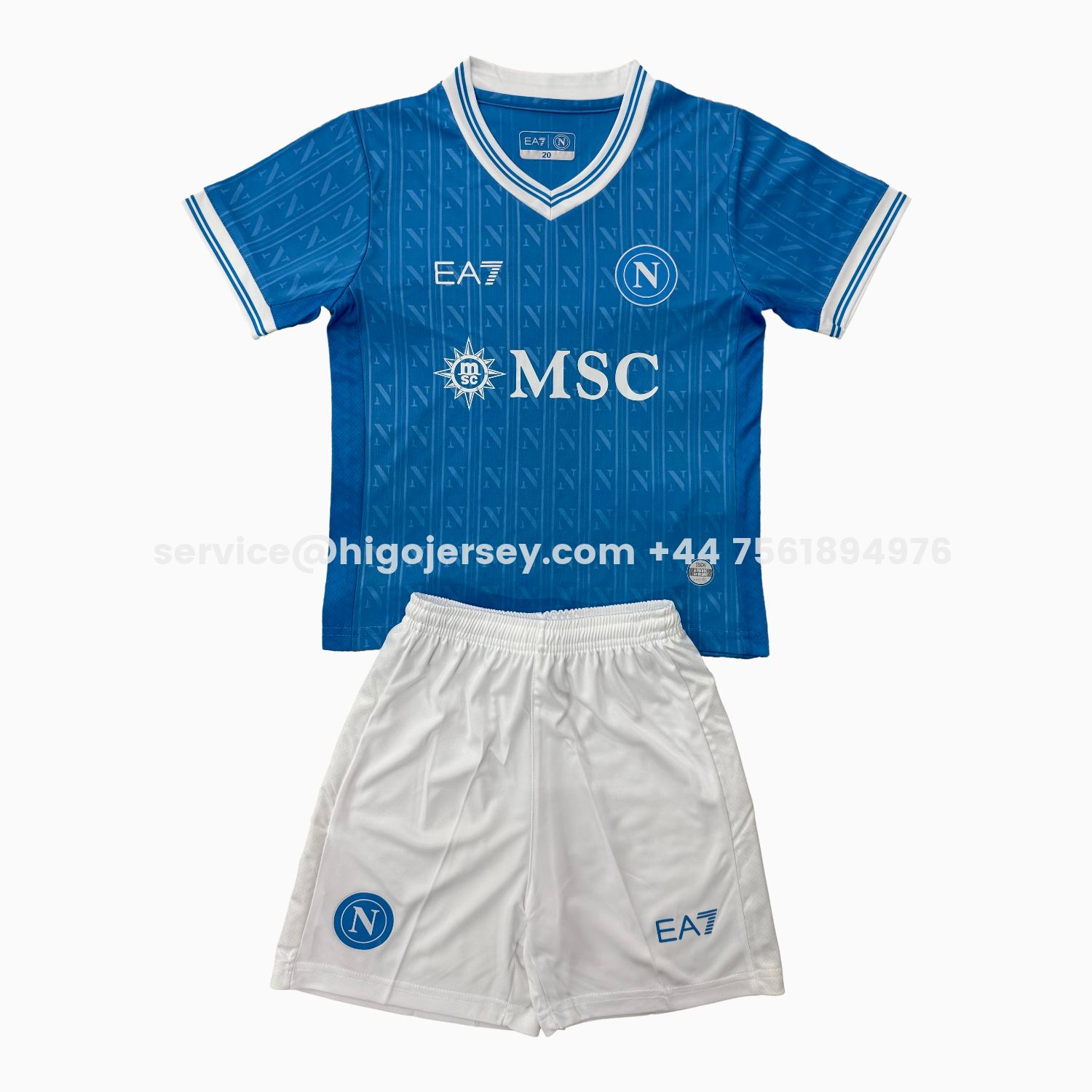 Higojerseys-Napoli 25-26 European Home Kids Kit