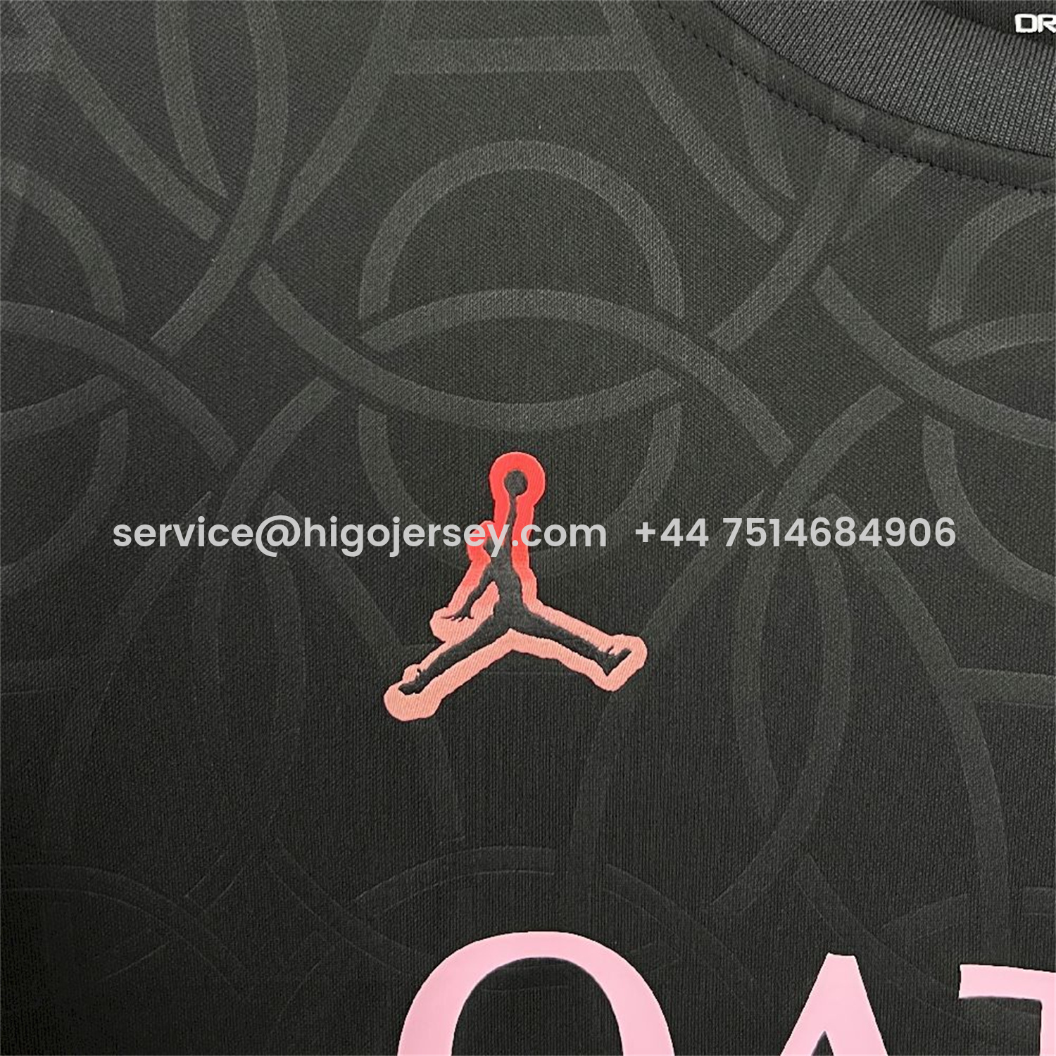 Higojerseys-Paris Saint-Germain PSG 25-26 Black JD Training Jersey - Fans Version