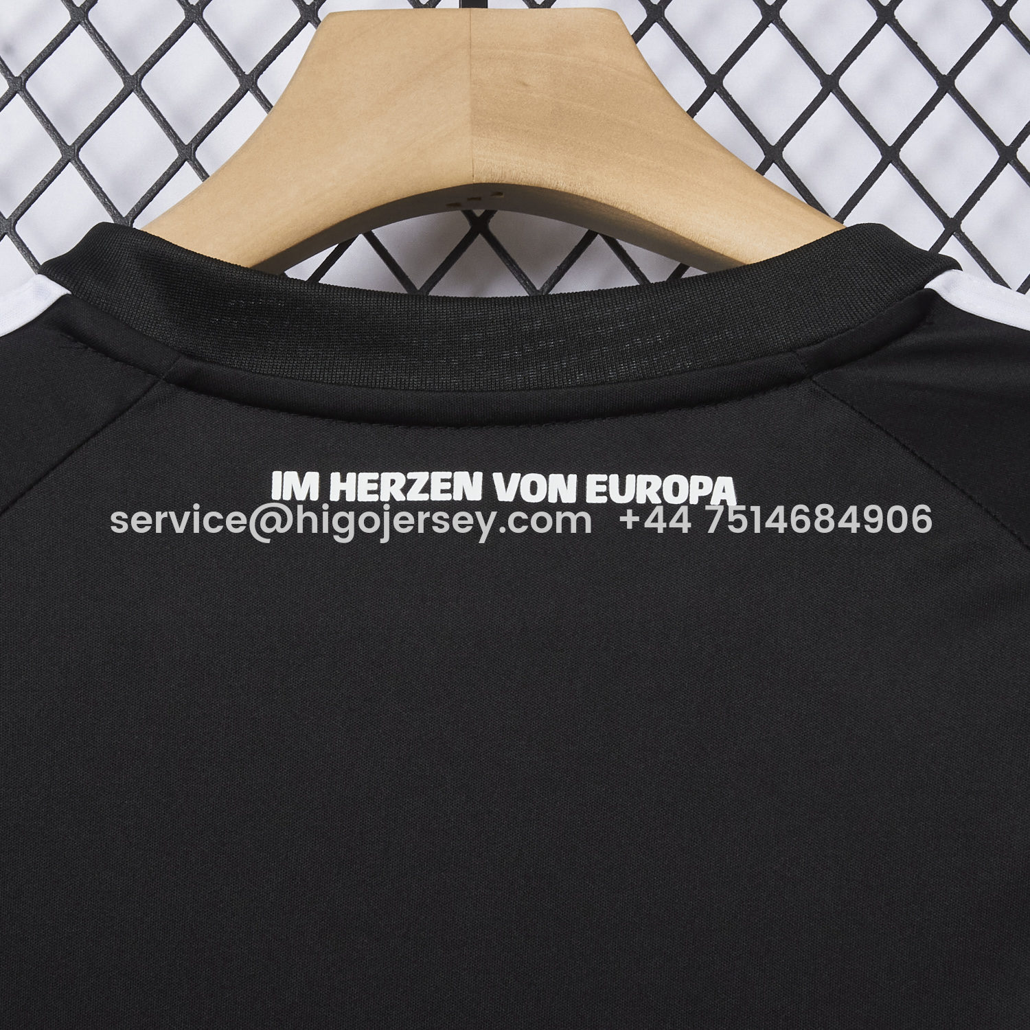 Higojerseys-Frankfurt 25-26 European Home Black Jersey - Fans Version