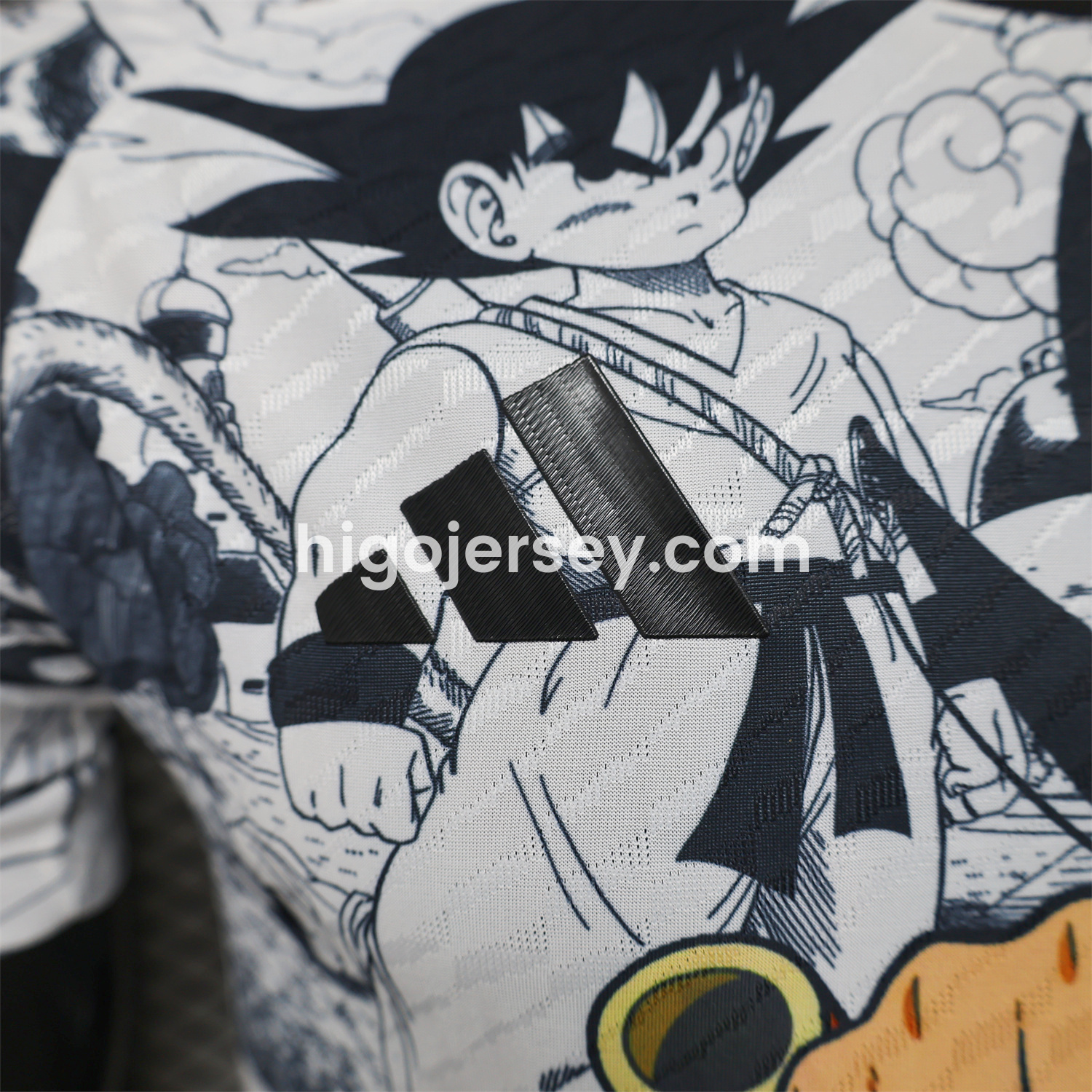 Higojerseys-Japan 25-26 Little Son Goku Yellow Cloud White Special Edition Jersey - Player Version