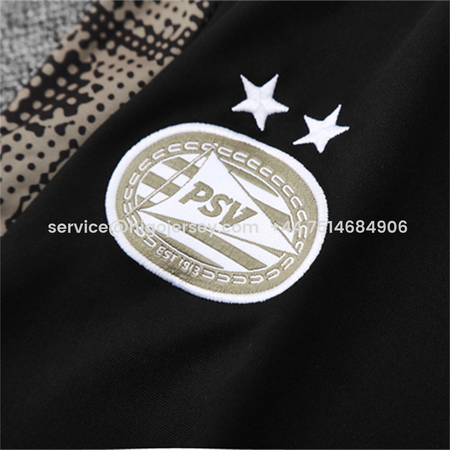 Higojerseys-PSV Eindhoven 25-26 Long Sleeve Training Set - Khaki Top & Black Pants