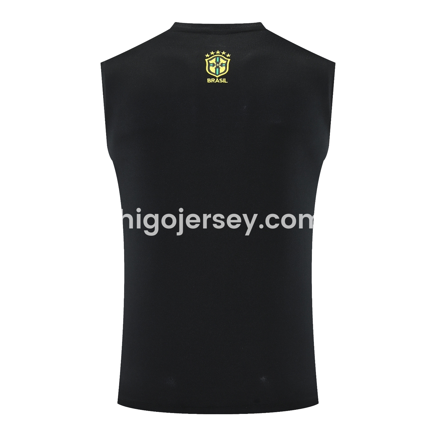 Higojerseys-Brazil 25-26 Gray Jesus Statue Vest Training Set - Gray Vest & Black Shorts