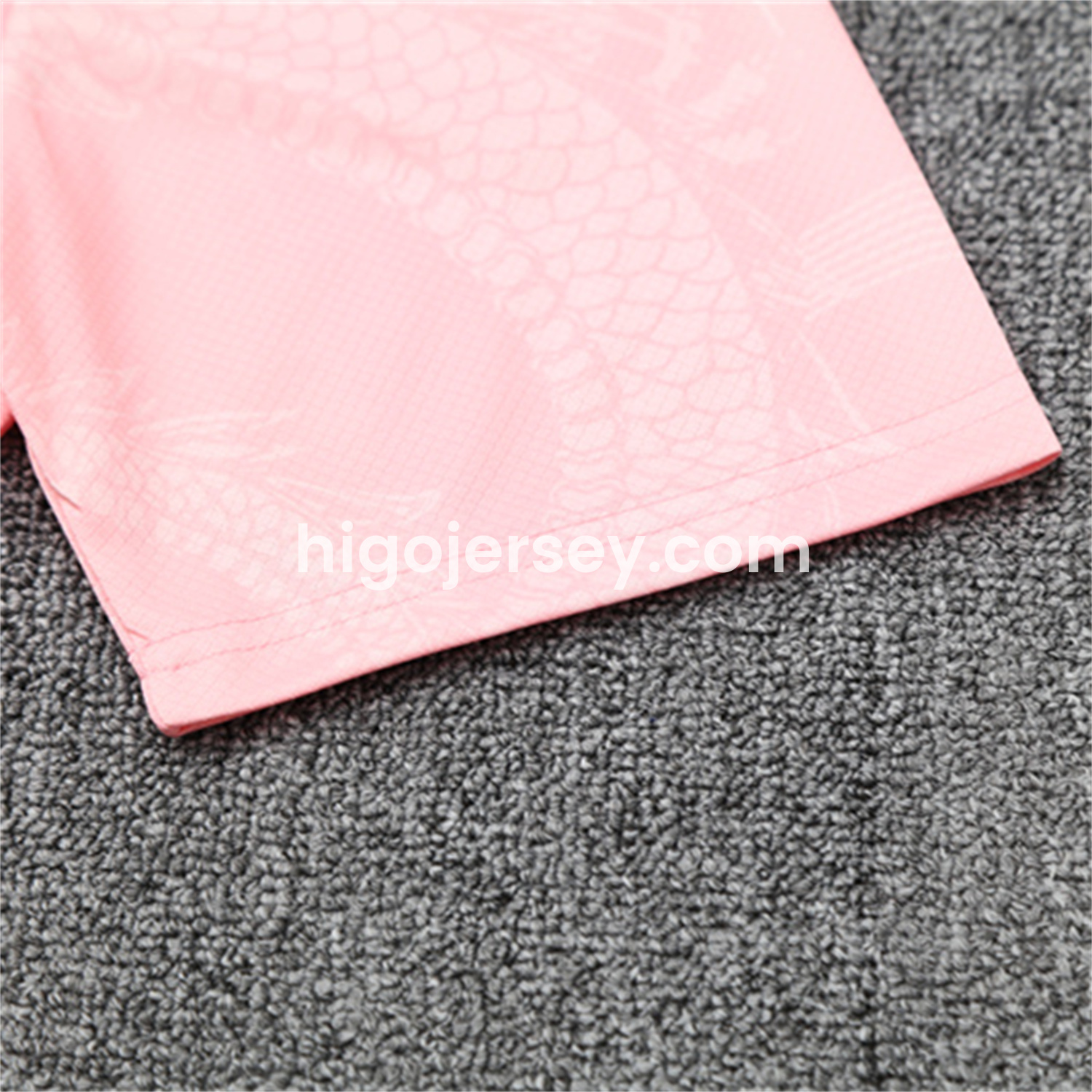Higojerseys-Real Madrid 25-26 Kid Short-Sleeve Training Set - Pink Black Top & Black Shorts