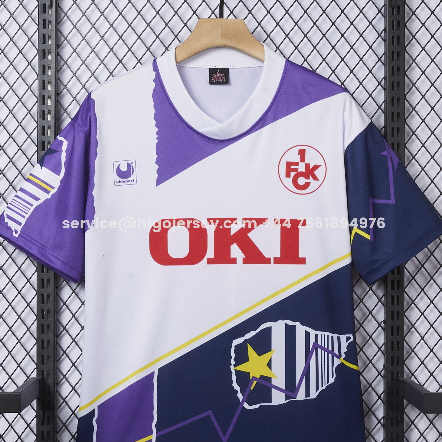 Higojerseys-Retro Kaiserslautern 1991-92 Away Jersey - Fans Version
