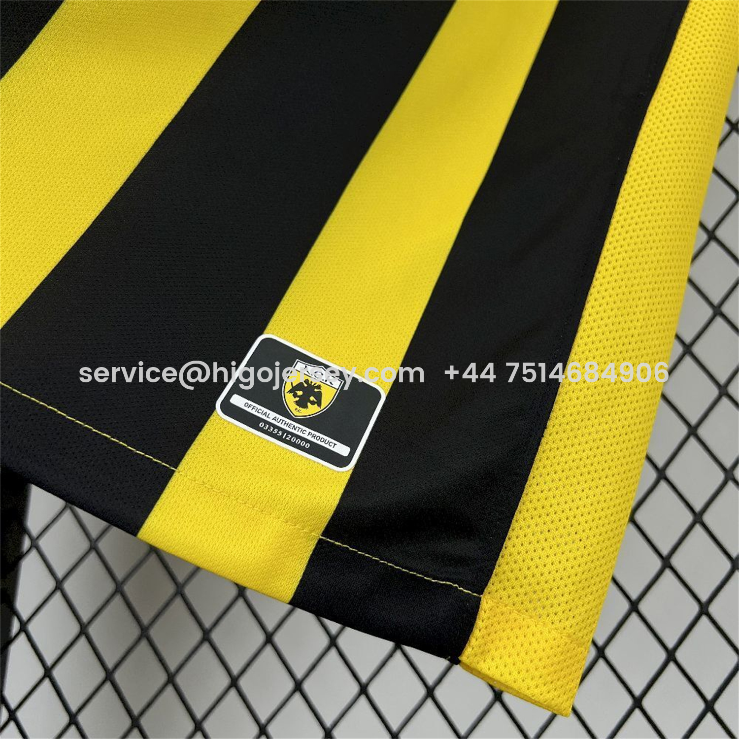Higojerseys-AEK Athens 25-26 Home Yellow Jersey - Fans Version