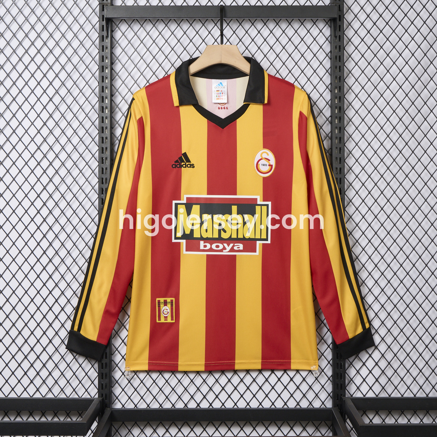 Higojerseys-Retro Galatasaray 1999-00 Home Long Sleeves Jersey