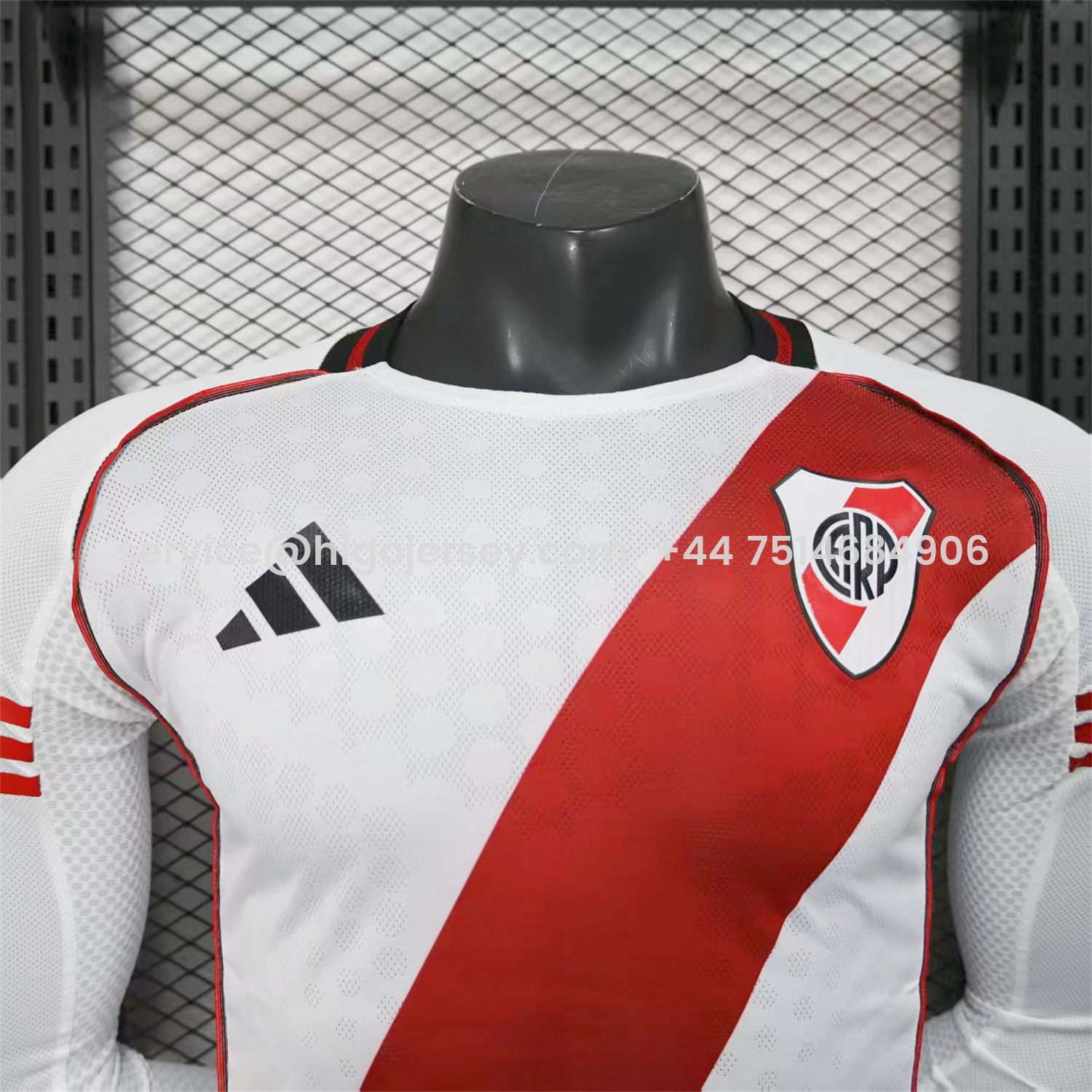 Higojerseys-River Plate 25-26 Home Unsponsored Long Sleeves Jersey - Player Version