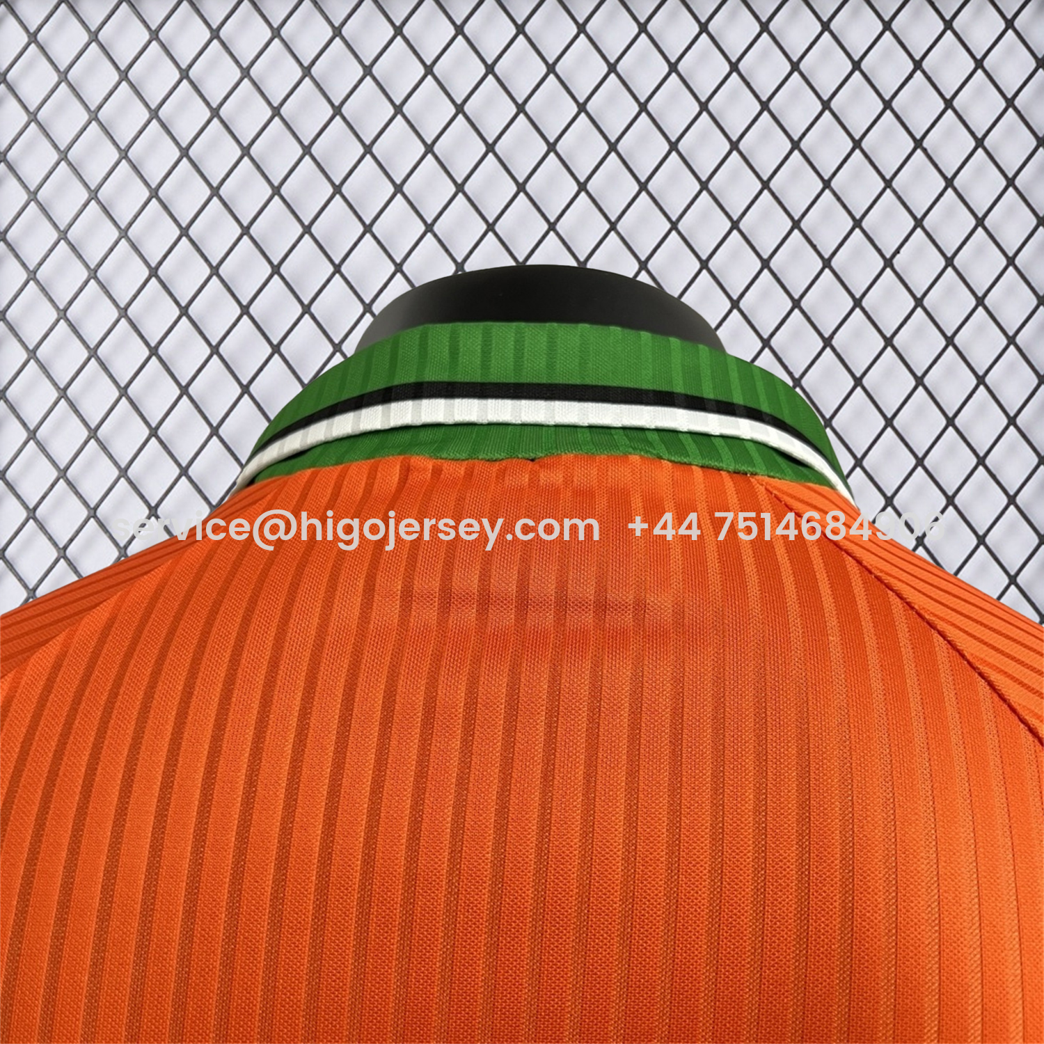 Higojerseys-Retro Ireland 1996-97 Away Orange Jersey