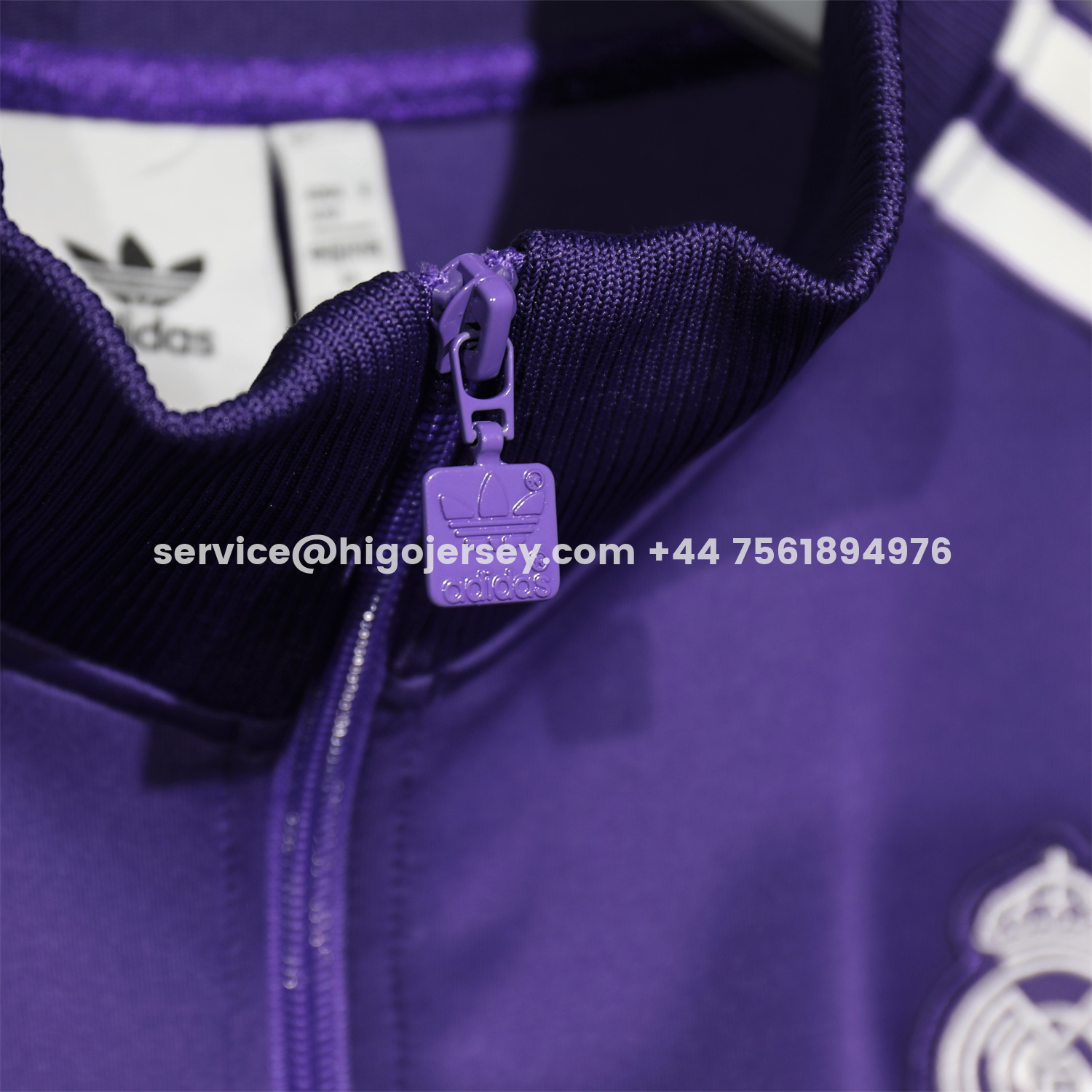 Higojerseys-Real Madrid 25-26 White Lines Training Set - Purple Top and Purple Pants