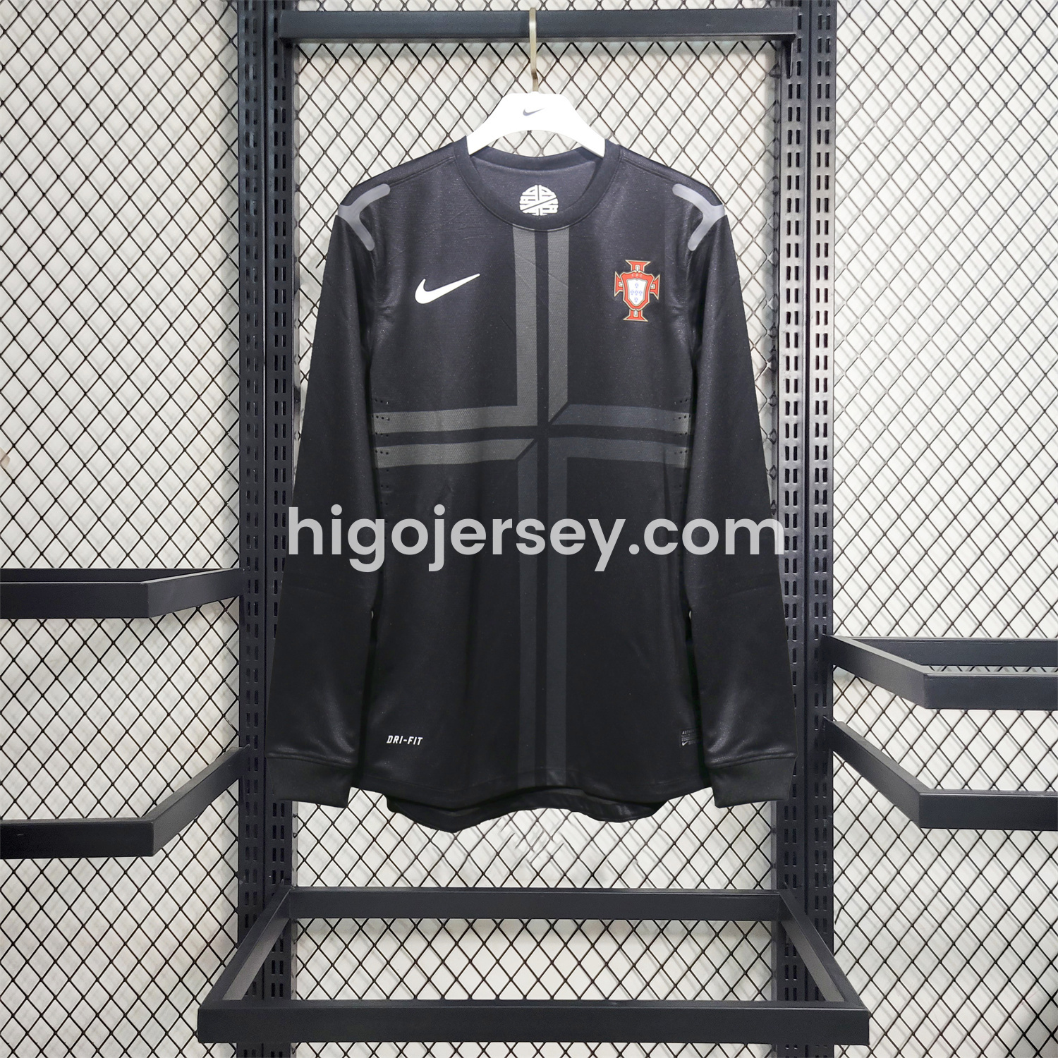Higojerseys-Retro Portugal 2013 Away Long Sleeves Jersey - Player Version
