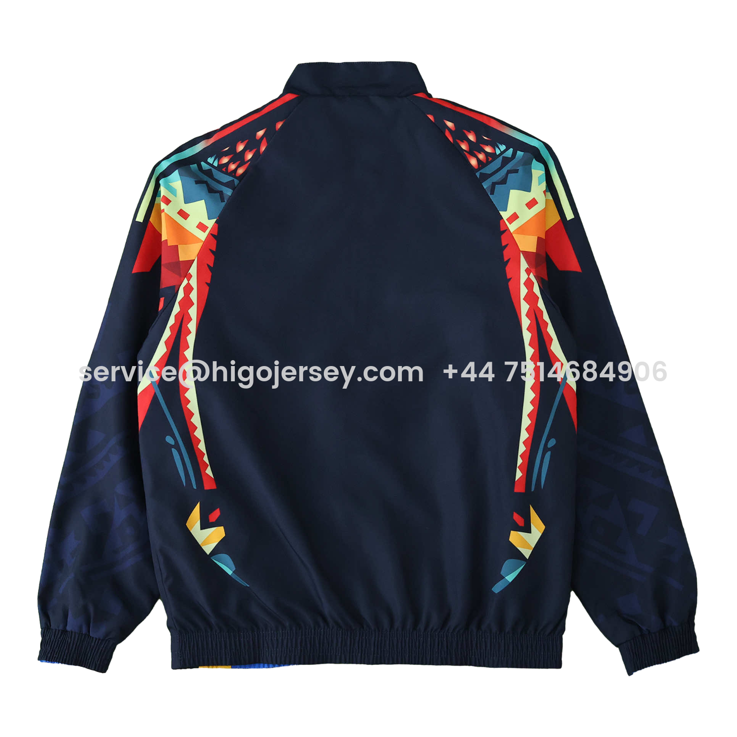Higojerseys-Club América 25-26 Throwback Double Sided Reversible Windbreaker - Blue & Black