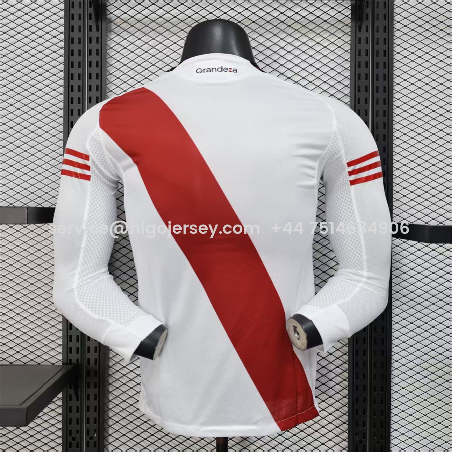 Higojerseys-River Plate 25-26 Home Unsponsored Long Sleeves Jersey - Player Version