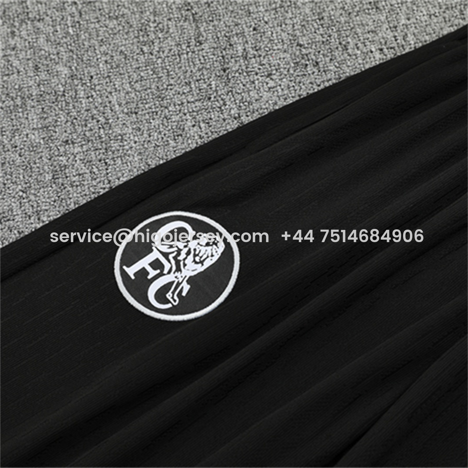 Higojerseys-C.H.E.L.S.E.A 25-26 Long Sleeve Training Set - Player Version - Black Top and Black Pants