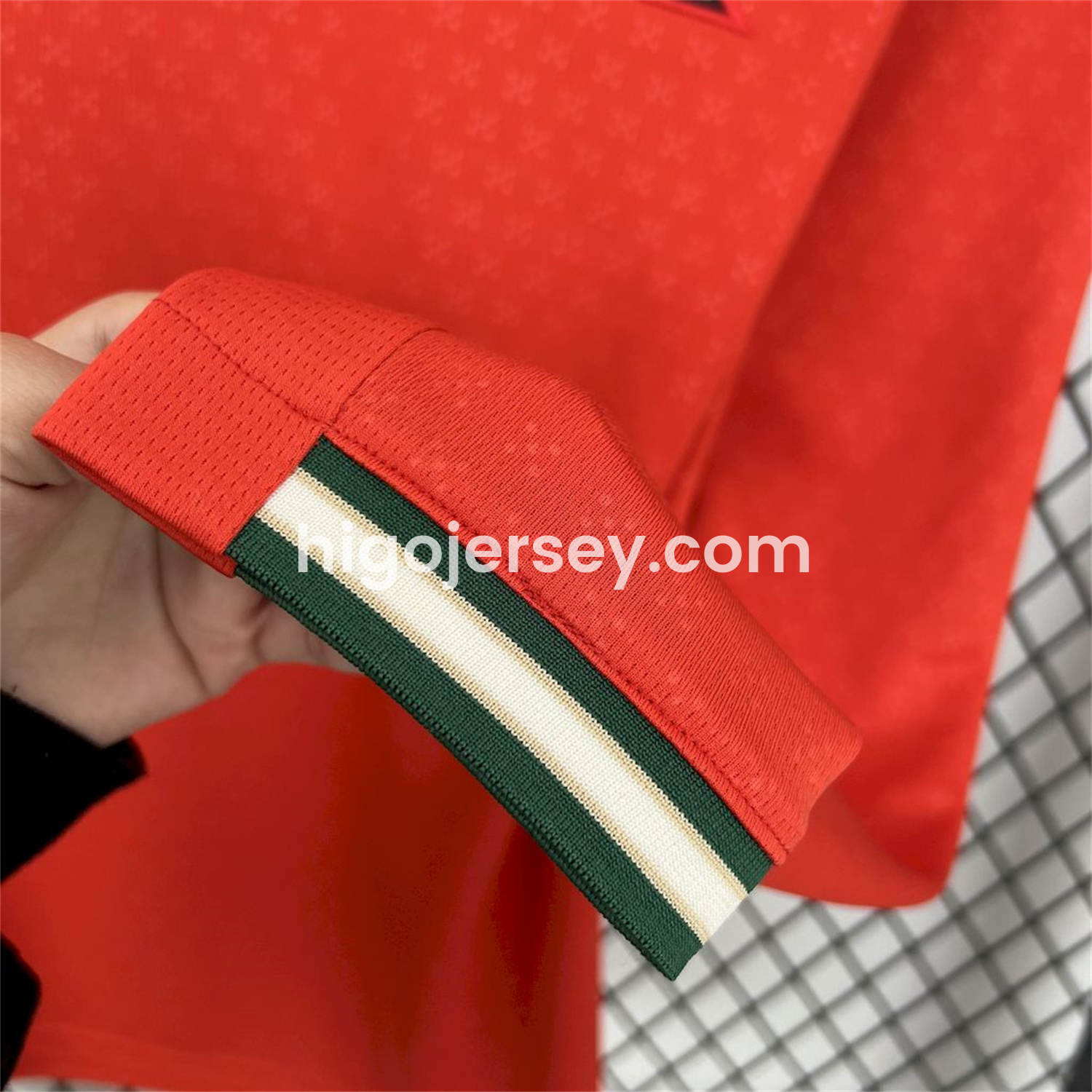 Higojerseys-Portugal 2025-26 Home Long Sleeve Jersey - Fans Version