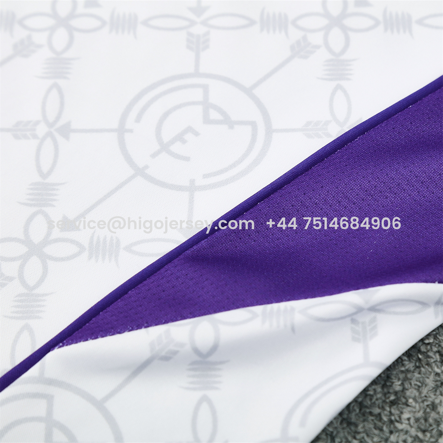 Higojerseys-Real Madrid 25-26 Short-Sleeve Training Set - Blue Edge White Top & Black Shorts