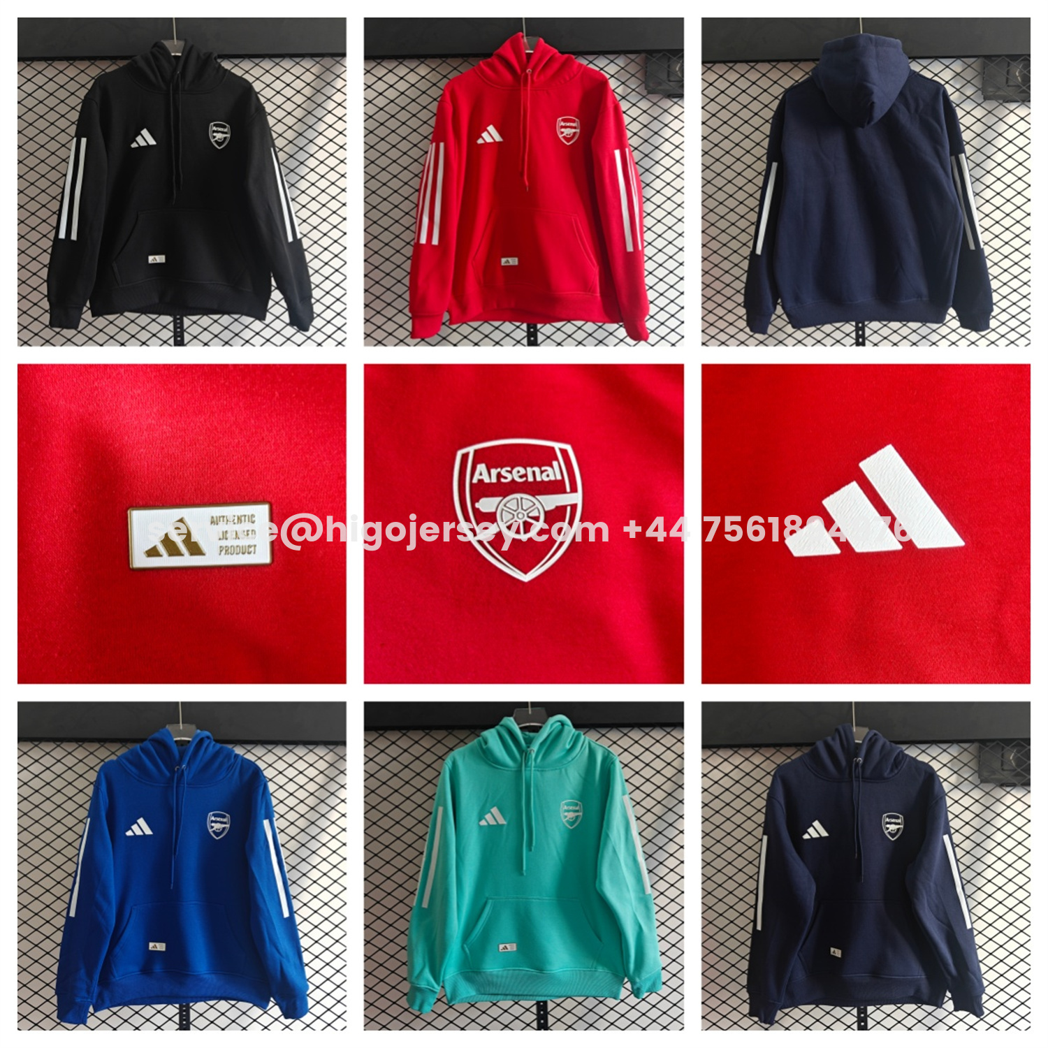 Higojerseys-Arsenal 25-26 Home Unisex Pullover Hoodie