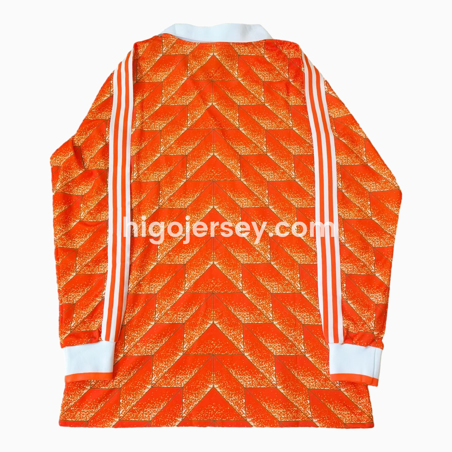 Higojerseys-Retro Netherlands 1988 Home Long Sleeves Jersey