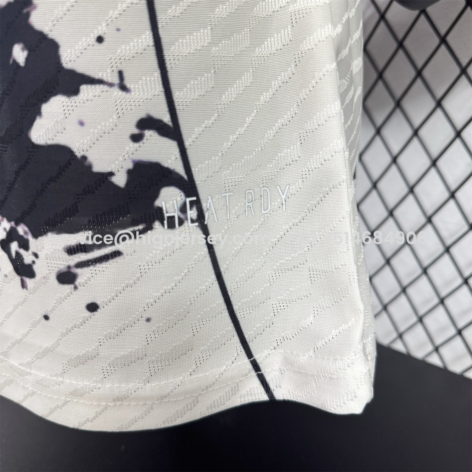 Higojerseys-Japan 25-26 Black Dragon Cherry Blossom Tree White Special Jersey - Player Version