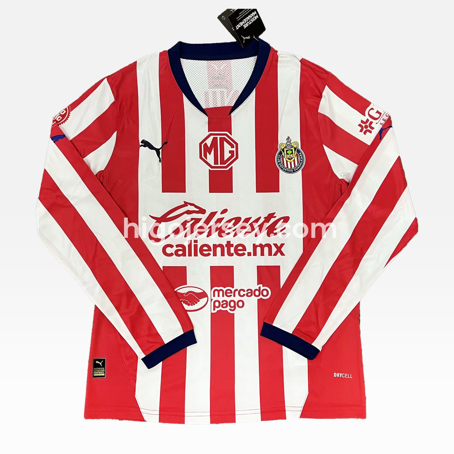 Higojerseys-Chivas de Guadalajara 24-25 Home Long Sleeve Jersey - Fans Version
