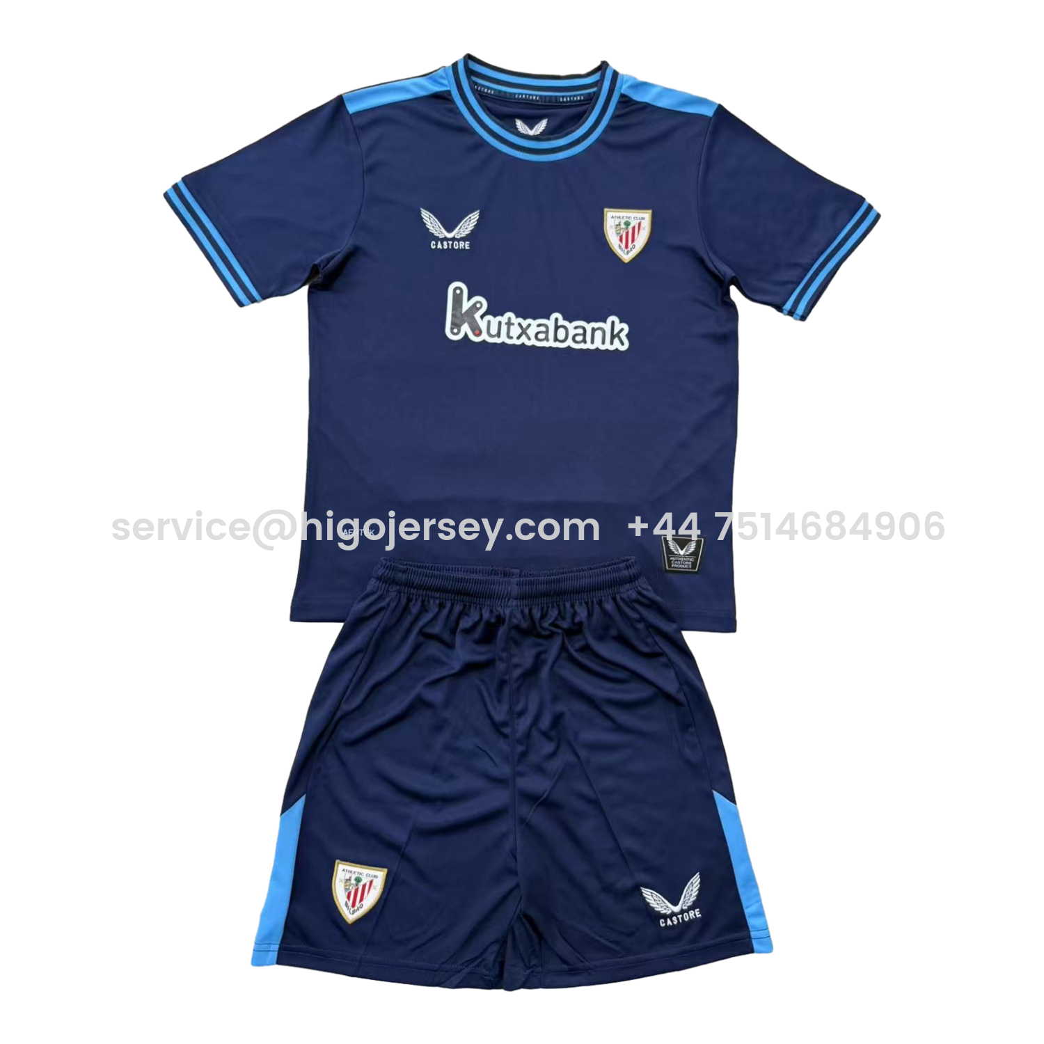 Higojerseys-Athletic Bilbao 25-26 Away Men's Adult Jersey Set - Fans Version