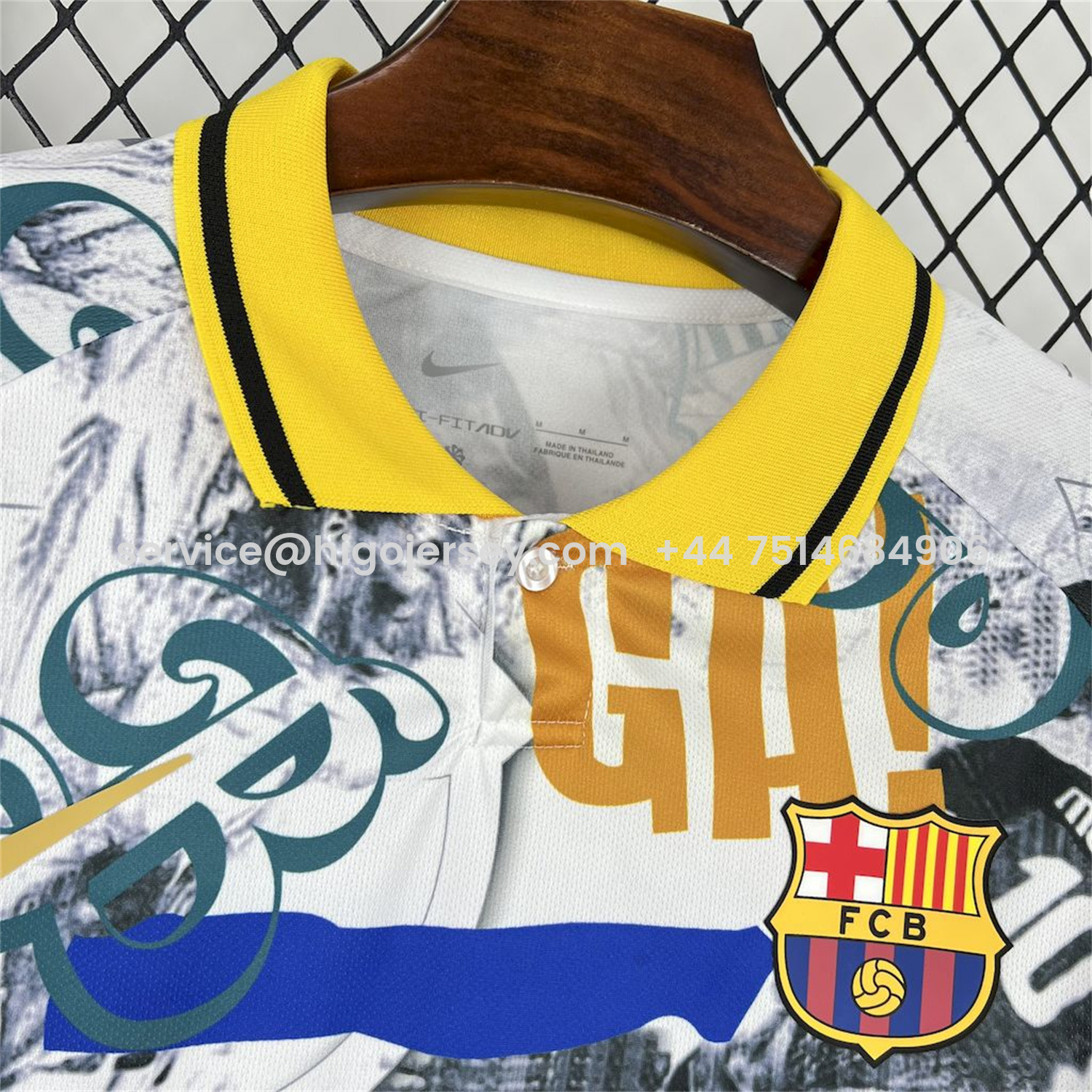Higojerseys-Barcelona 25-26 Ronaldo & Messi White Special Jersey - Fans Version