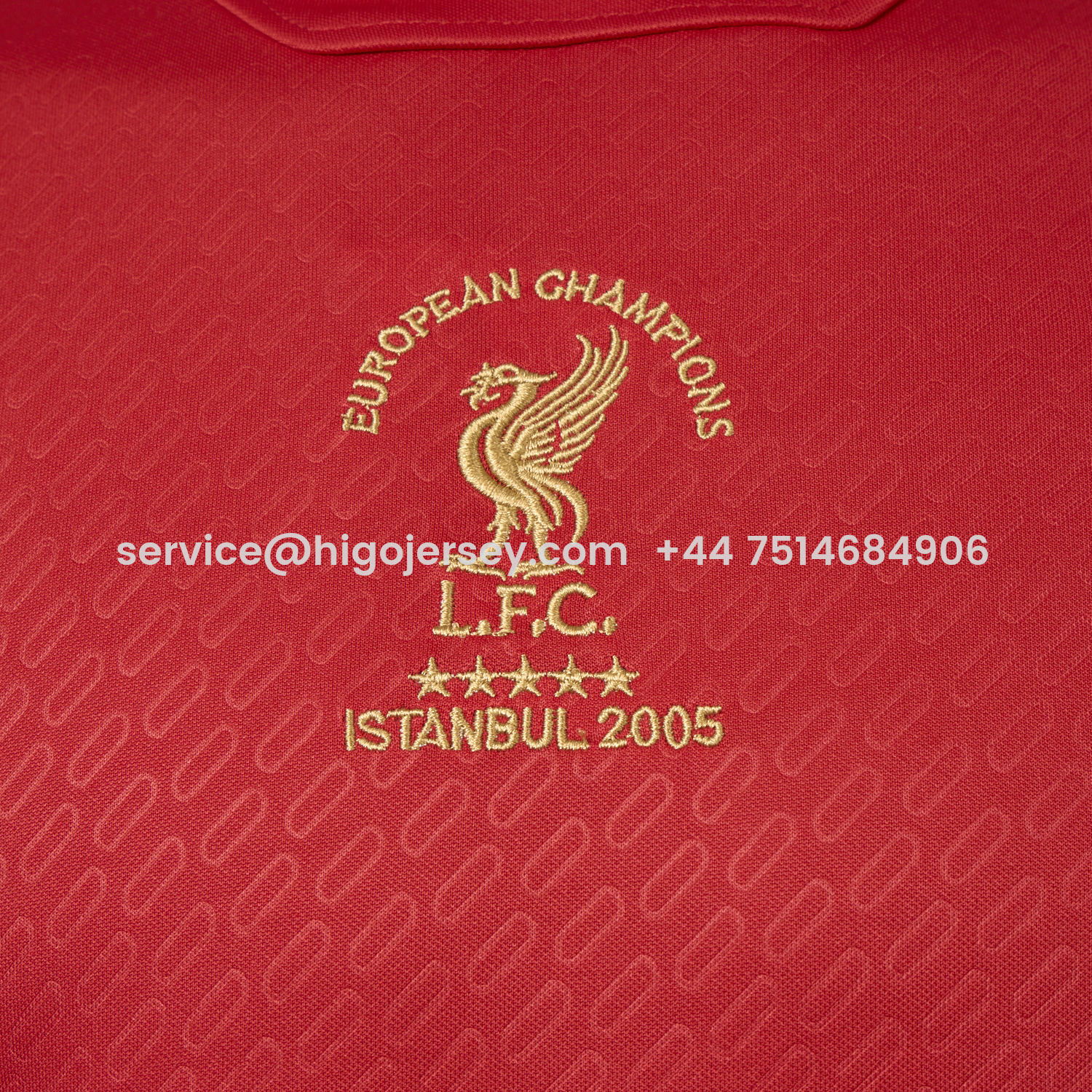 Higojerseys-Liver.pool 25-26 Istanbul 2005 Anniversary Red Jersey - Fans Version