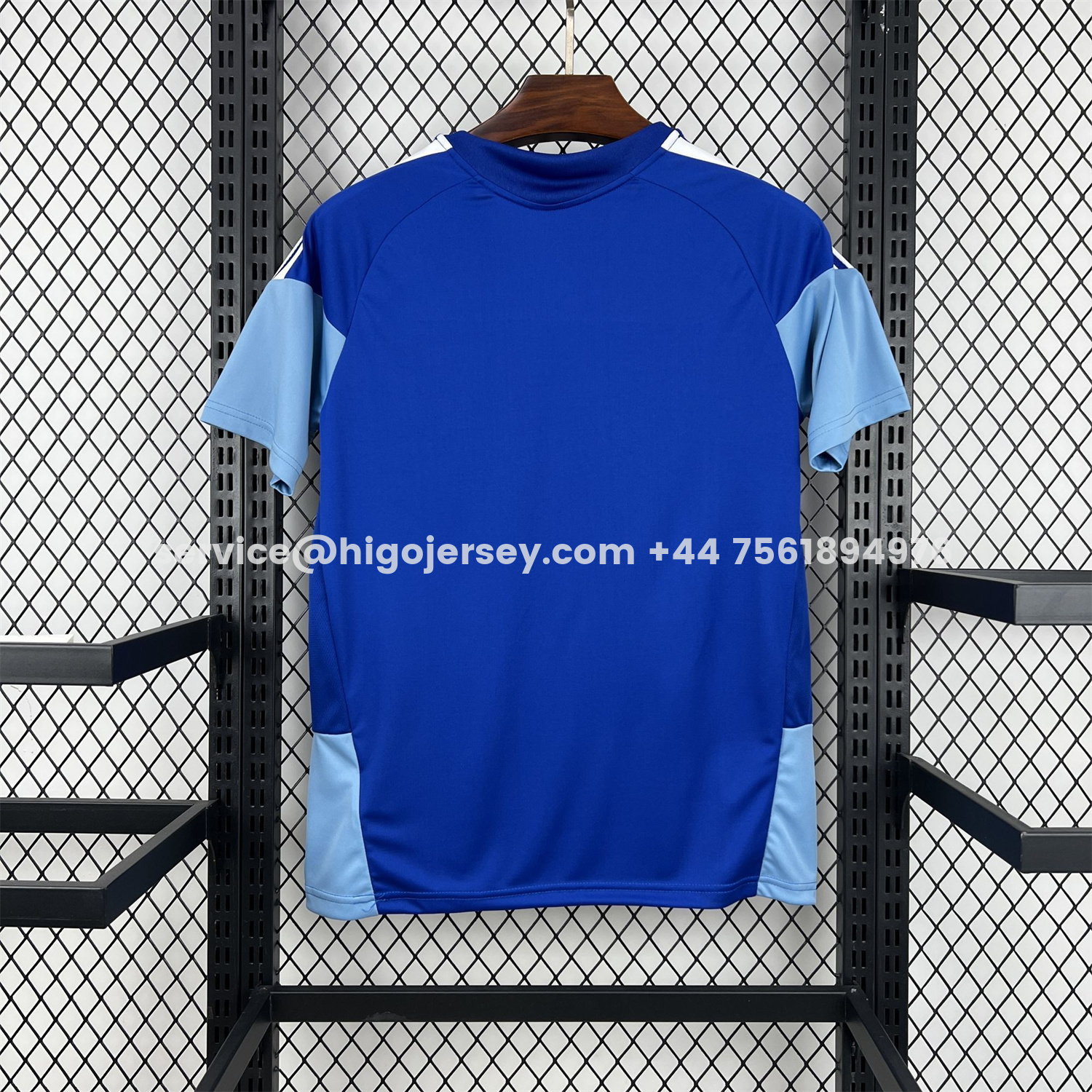 Higojerseys-Cruzeiro 25-26 Pre-Match Ocean Blue Jersey - Fans Version