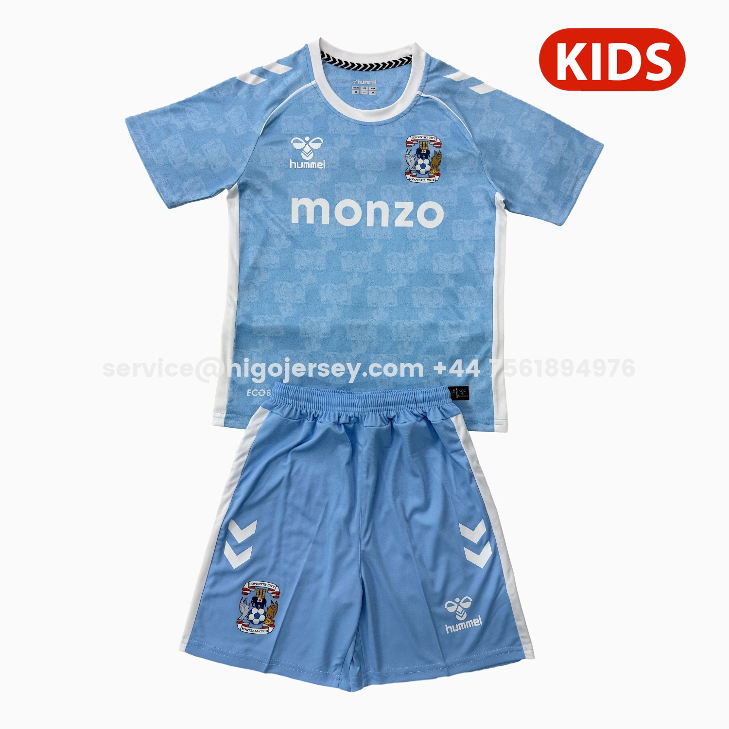 Higojerseys-Coventry City 25-26 Home Kids Kit
