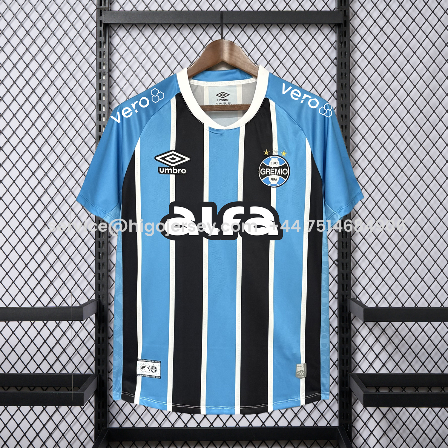 Higojerseys-Gremio 25-26 Home Jersey With Sponsors - Fans Version