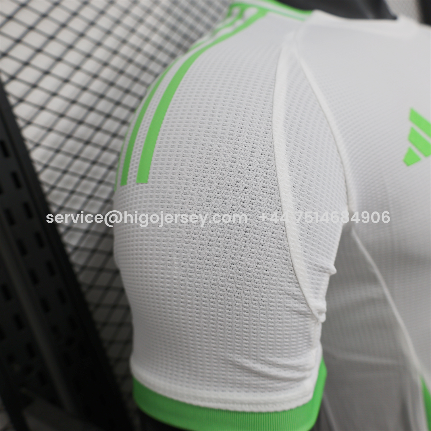 Higojerseys-Algeria 25-26 White Jersey with Green - Player Version