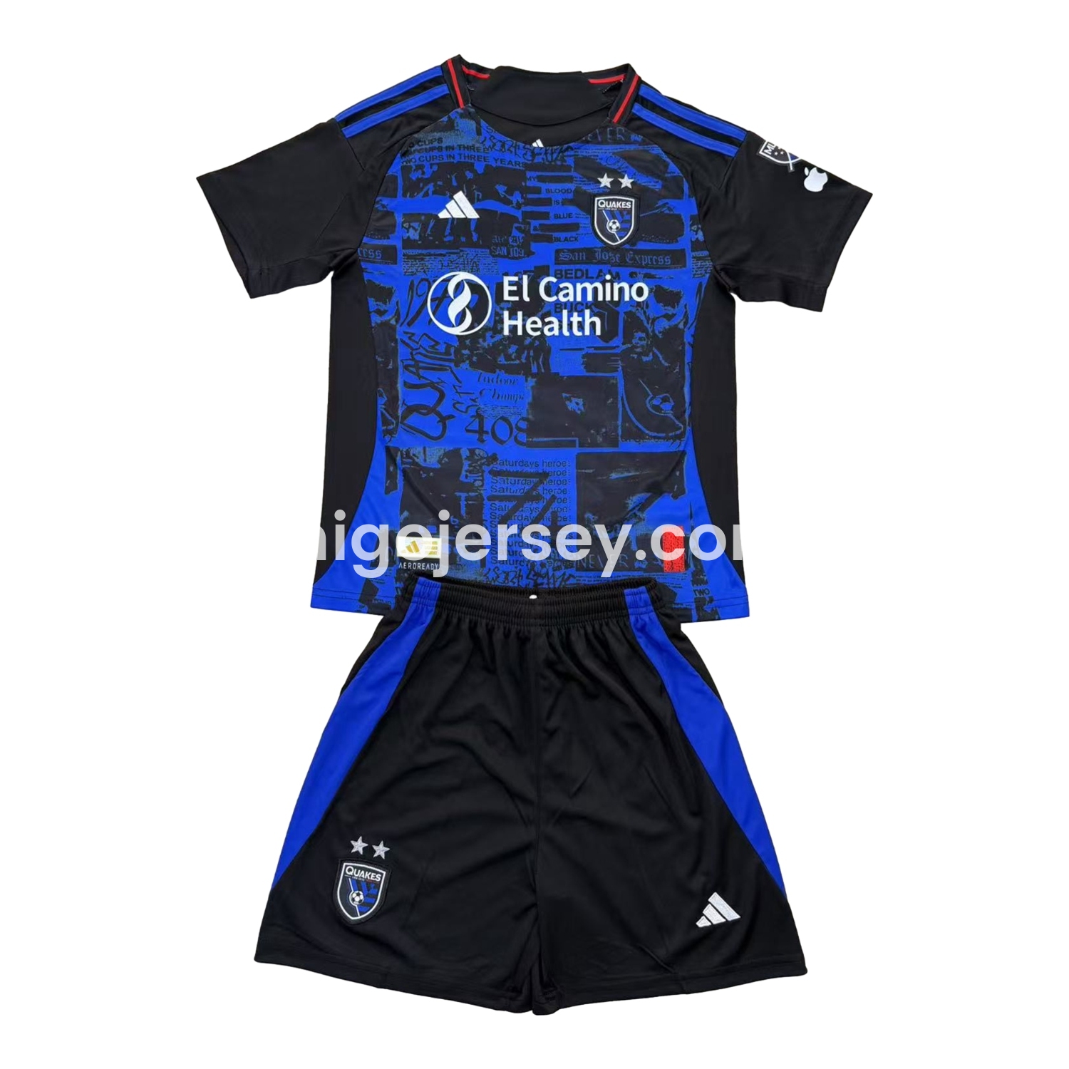 Higojerseys-San Jose Earthquakes 25-26 Home Men's Adult Jersey Set - Fans Version