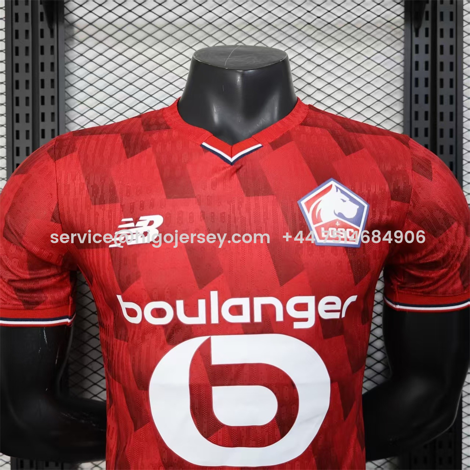 Higojerseys-Lille 25-26 Home Red Jersey - Player Version