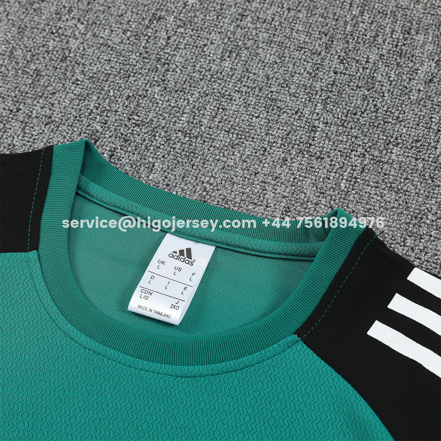 Higojerseys-Liver.pool 25-26 Short-Sleeve Training Set - Green With Black Top & Black Shorts