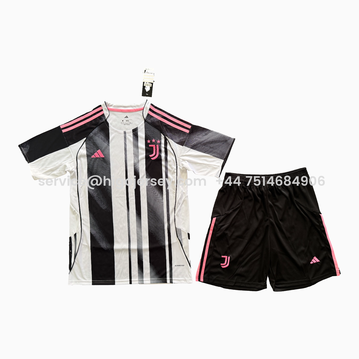 Higojerseys-Juventus 25-26 Home Men's Adult Jersey Set - Fans Version