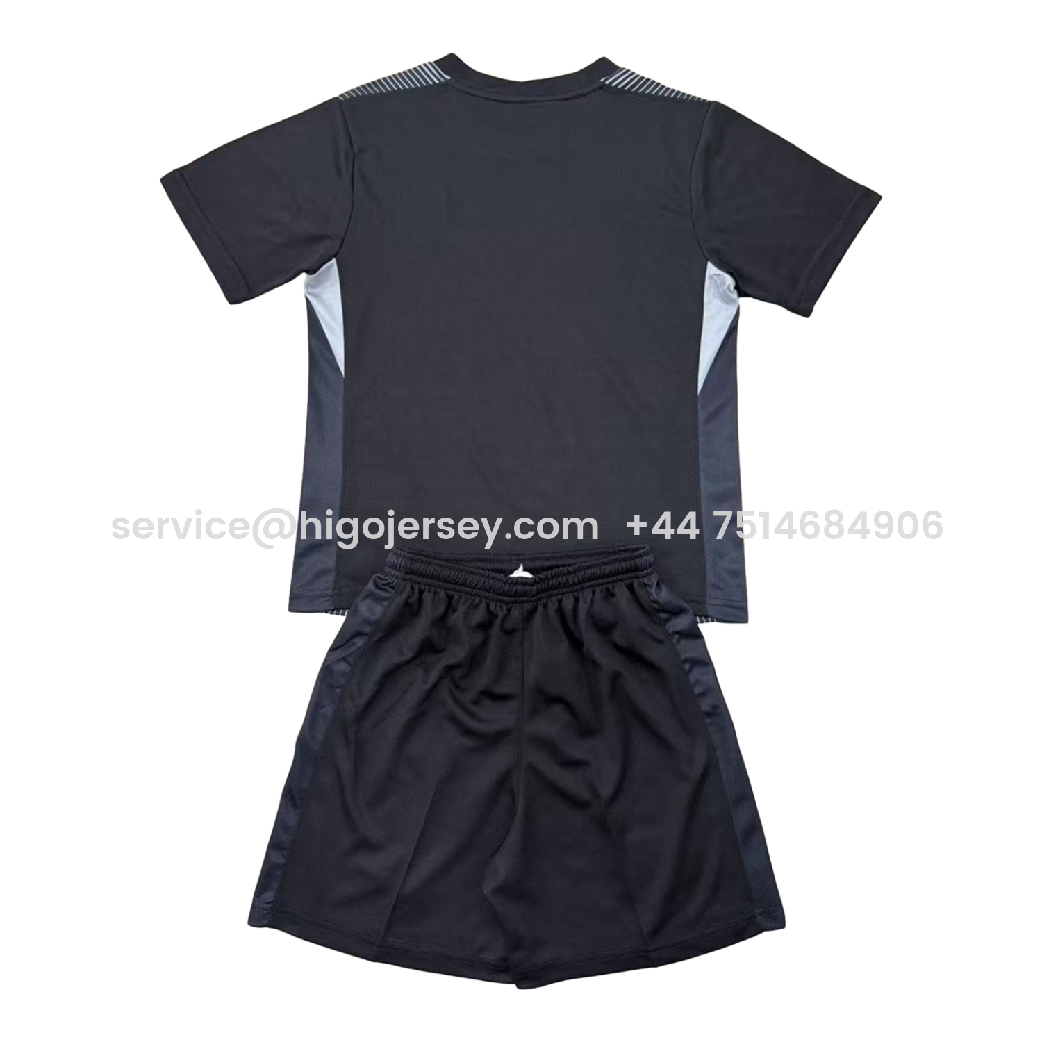 Higojerseys-Atletico Madrid 25-26 Black Goalkeeper Kids Kit