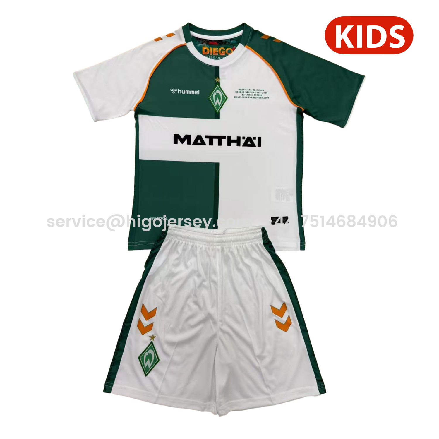 Higojerseys-Werder Bremen 24-25 DIEGO Special Kids Kit