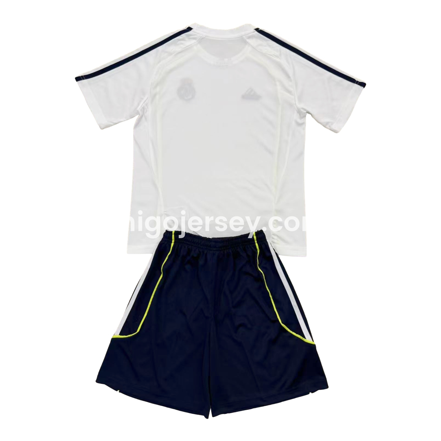 Higojerseys-Real Madrid 25-26 T90 Throwback White Training Men's Adult Jersey Set - Fans Version