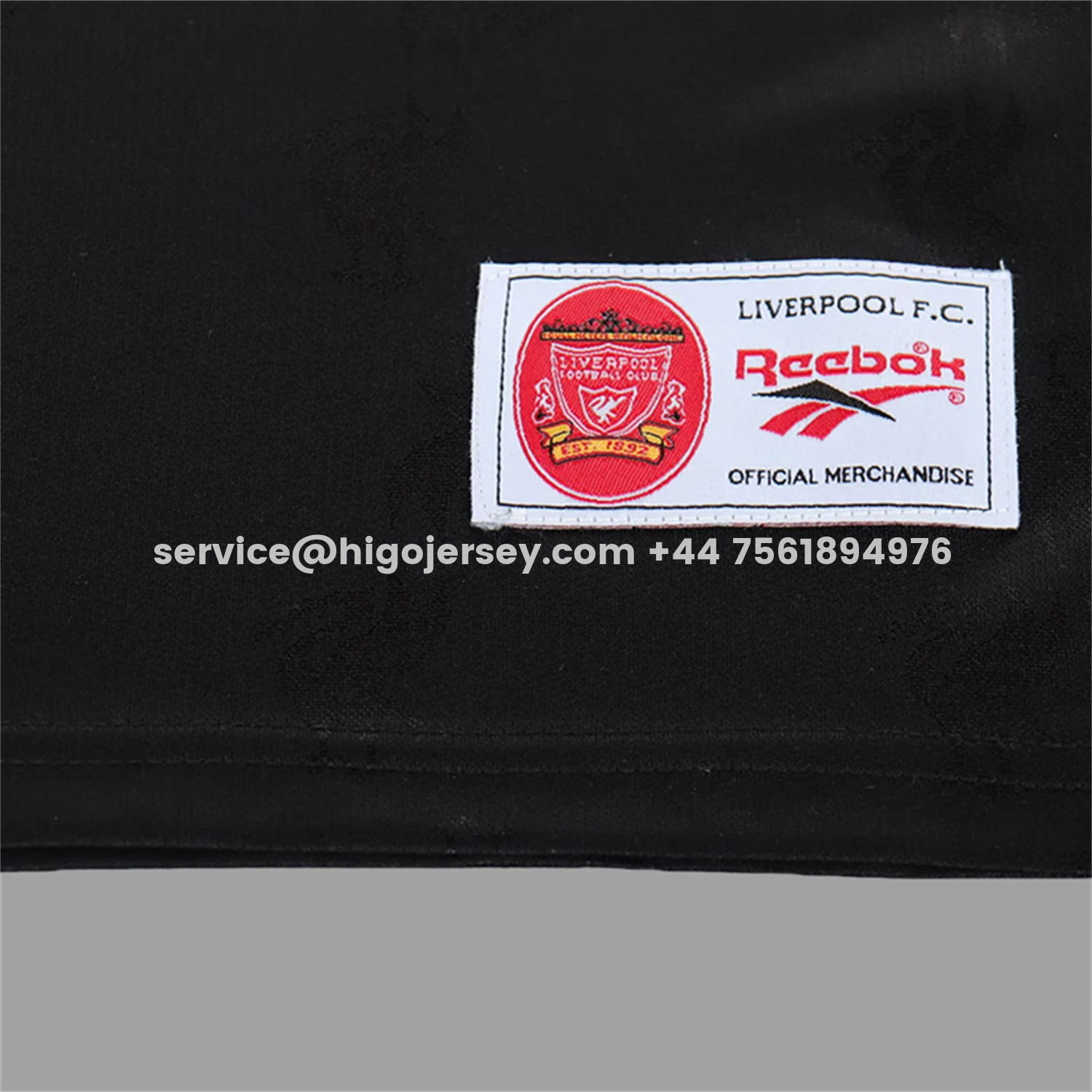 Higojerseys-Retro Liver.pool 1996-97 Black Special Kids Kit