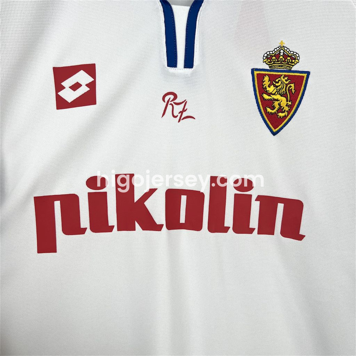 Higojerseys-Retro Real Zaragoza 2004-05 Home Jersey