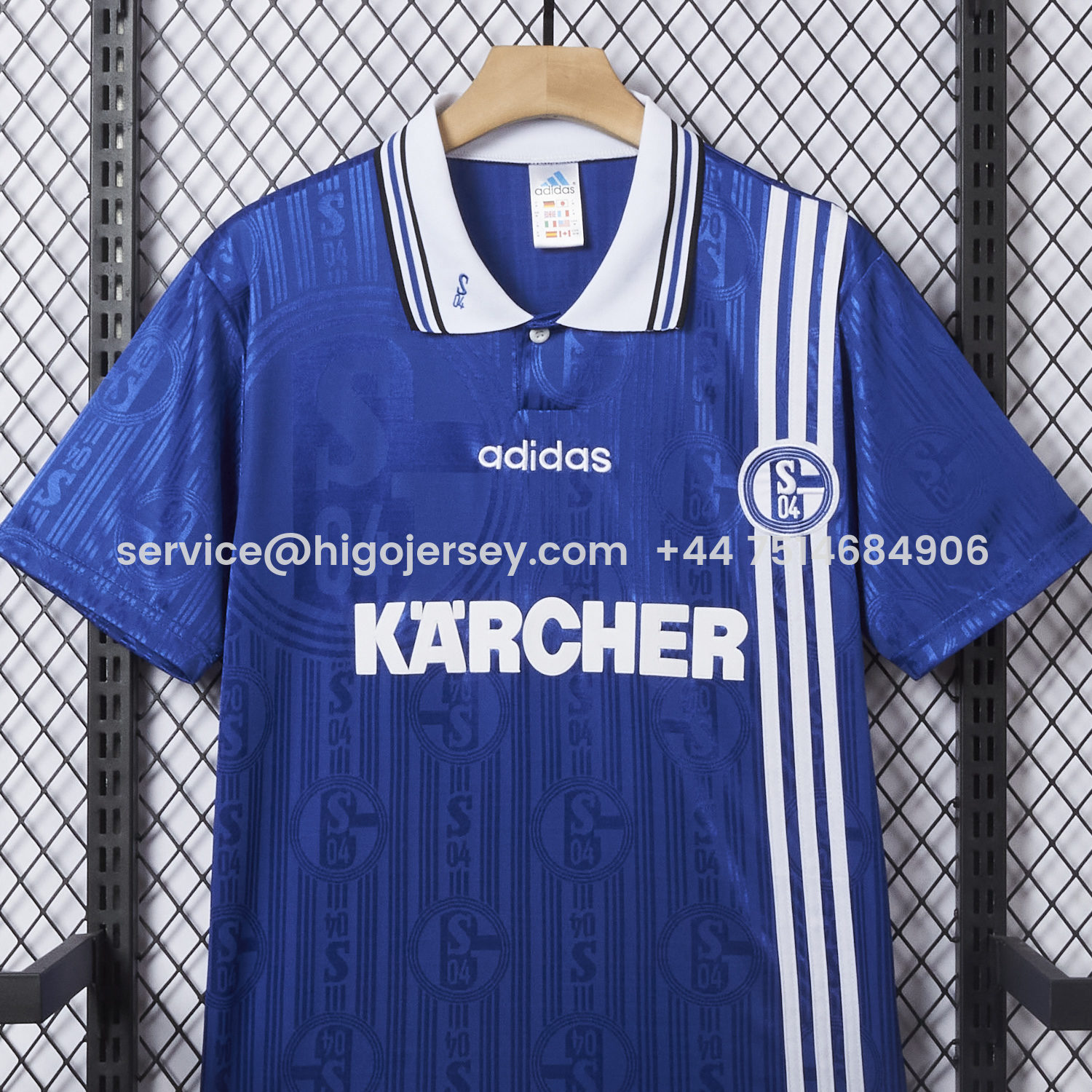 Higojerseys-Retro Schalke 04 1996-97 Home Jersey