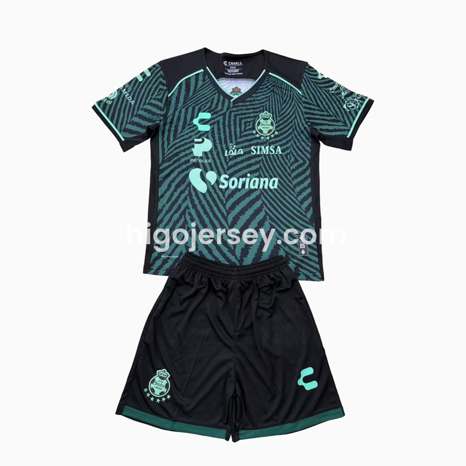 Higojerseys-Santos Laguna 24-25 Away Kids Kit